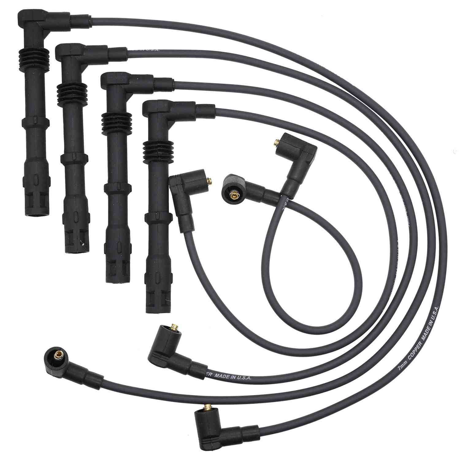 Walker Products ThunderCore PRO 924-1176 Spark Plug Wire Set 7MM 4-CYL 924-1176