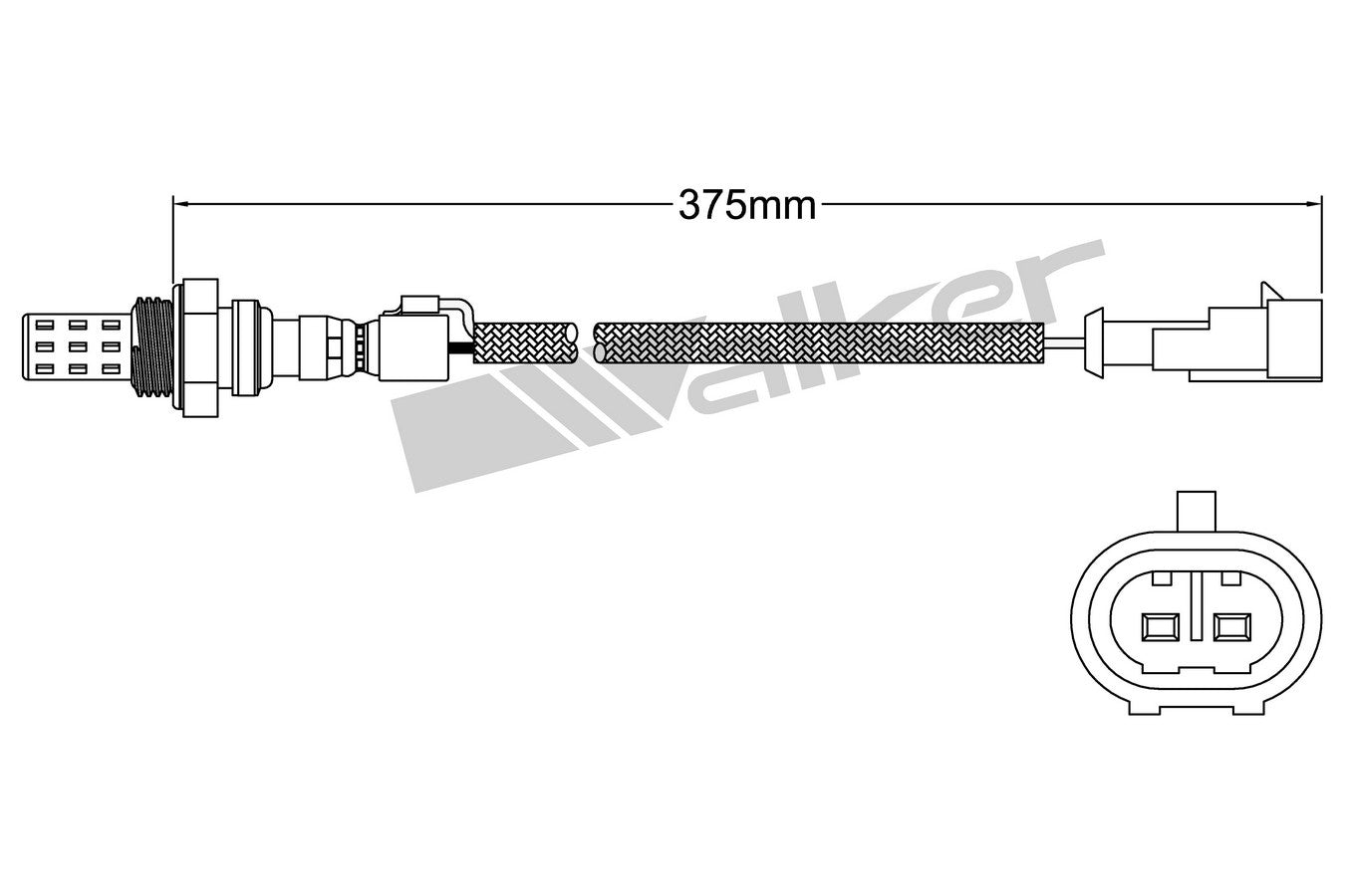 OTHERMOTIVE Walker Products 932-12003 Oxygen Sensor 2-W Direct Fit 932-12003