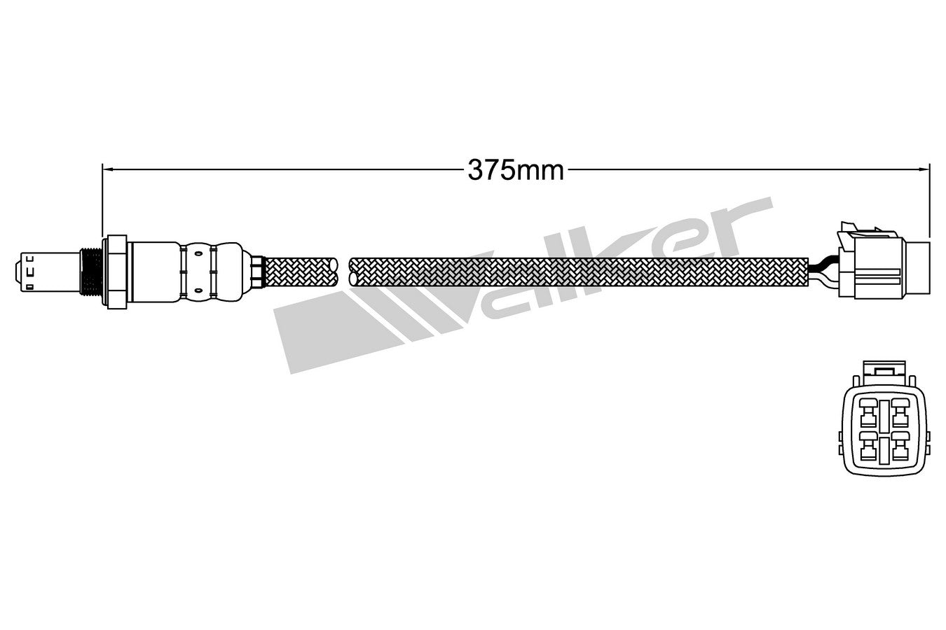OTHERMOTIVE Walker Products 932-14006 Oxygen Sensor 4-W Direct Fit 932-14006