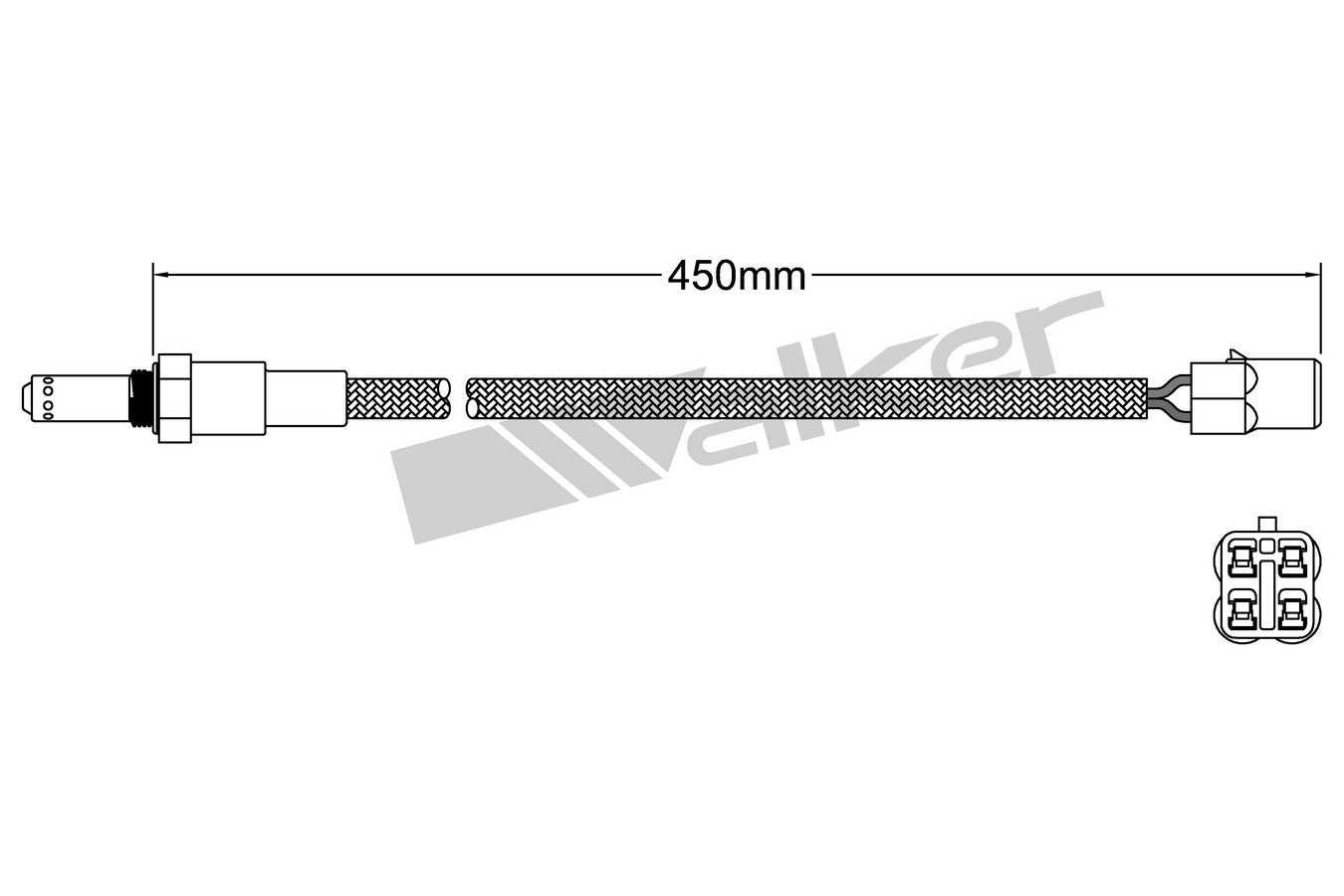 OTHERMOTIVE Walker Products 932-14042 Oxygen Sensor 4-W Direct Fit 932-14042