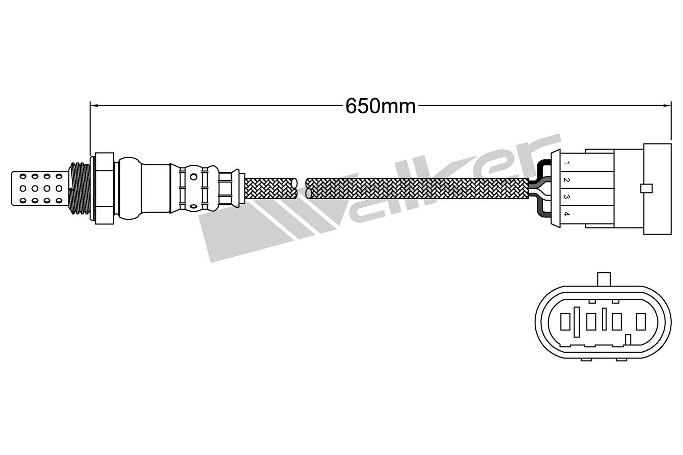 OTHERMOTIVE Walker Products 932-14060 Oxygen Sensor 4-W Direct Fit 932-14060