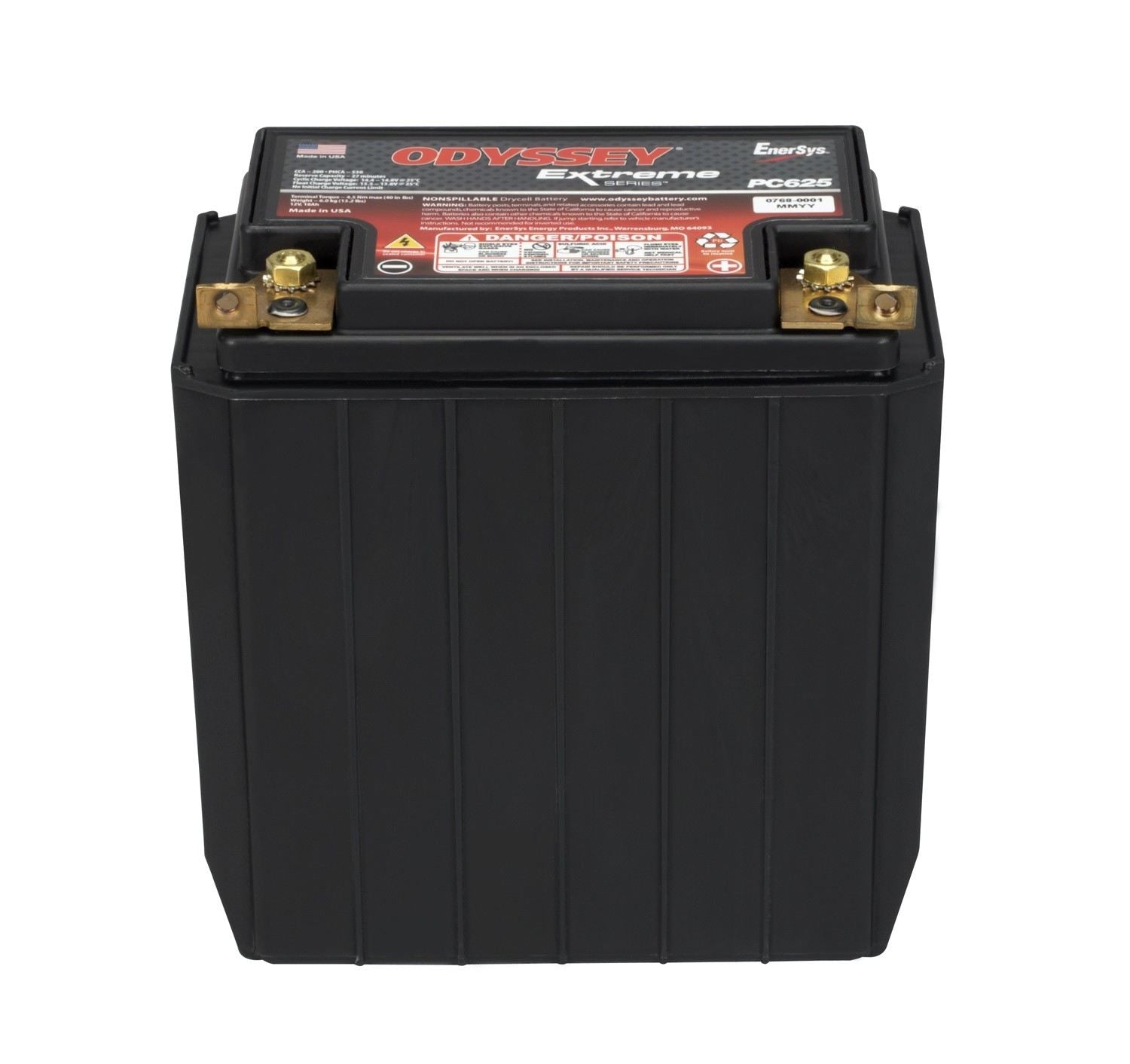 Odyssey Battery 220CCA/340CA M6 Stud Terminal ODS-AGM16CL