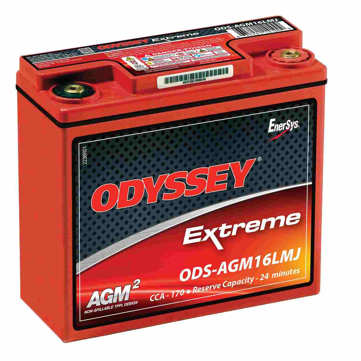 Odyssey Battery 170CCA/280CA M6 Female Terminal ODS-AGM16LMJ