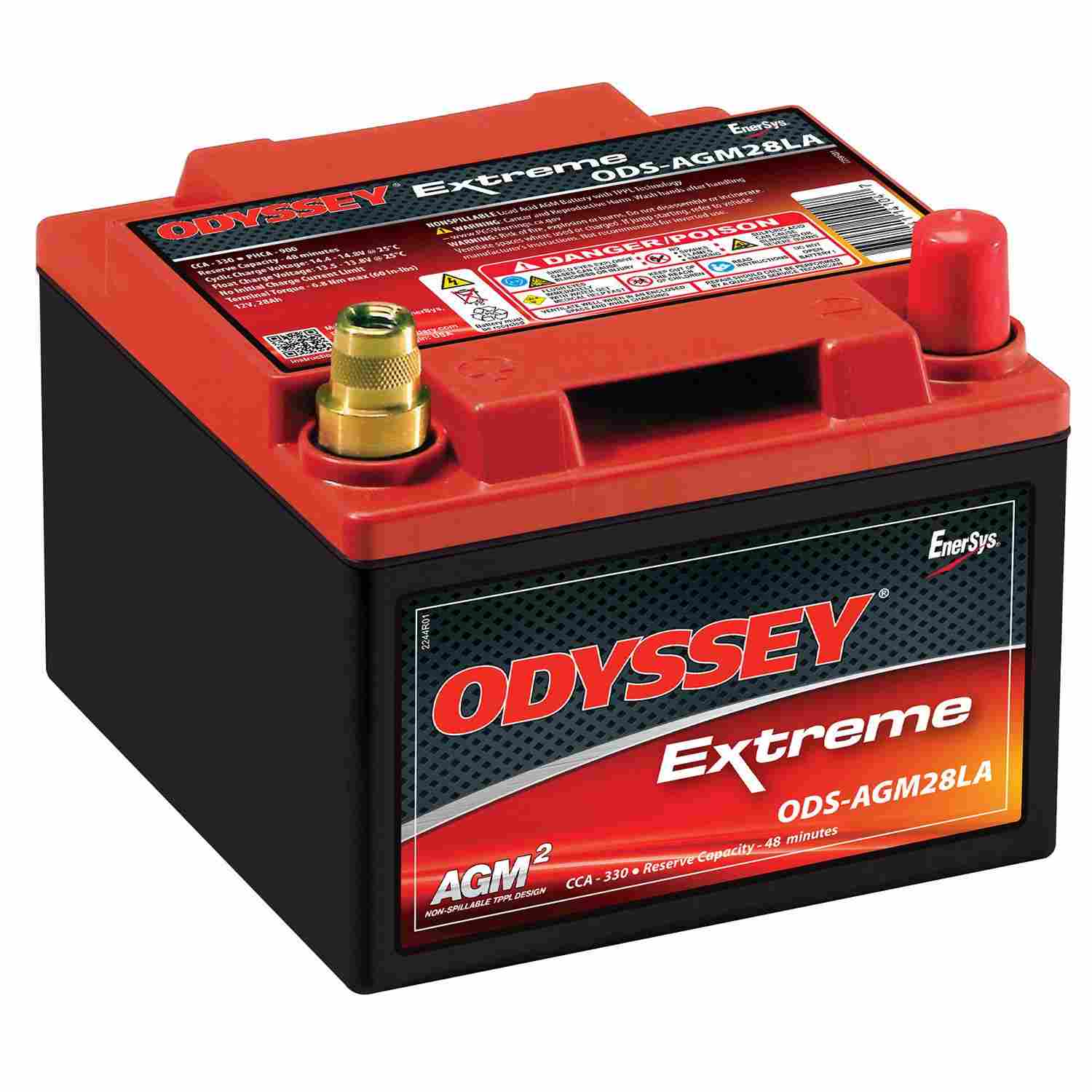 Odyssey Battery 330CCA/480CA SAE Terminals ODS-AGM28LA