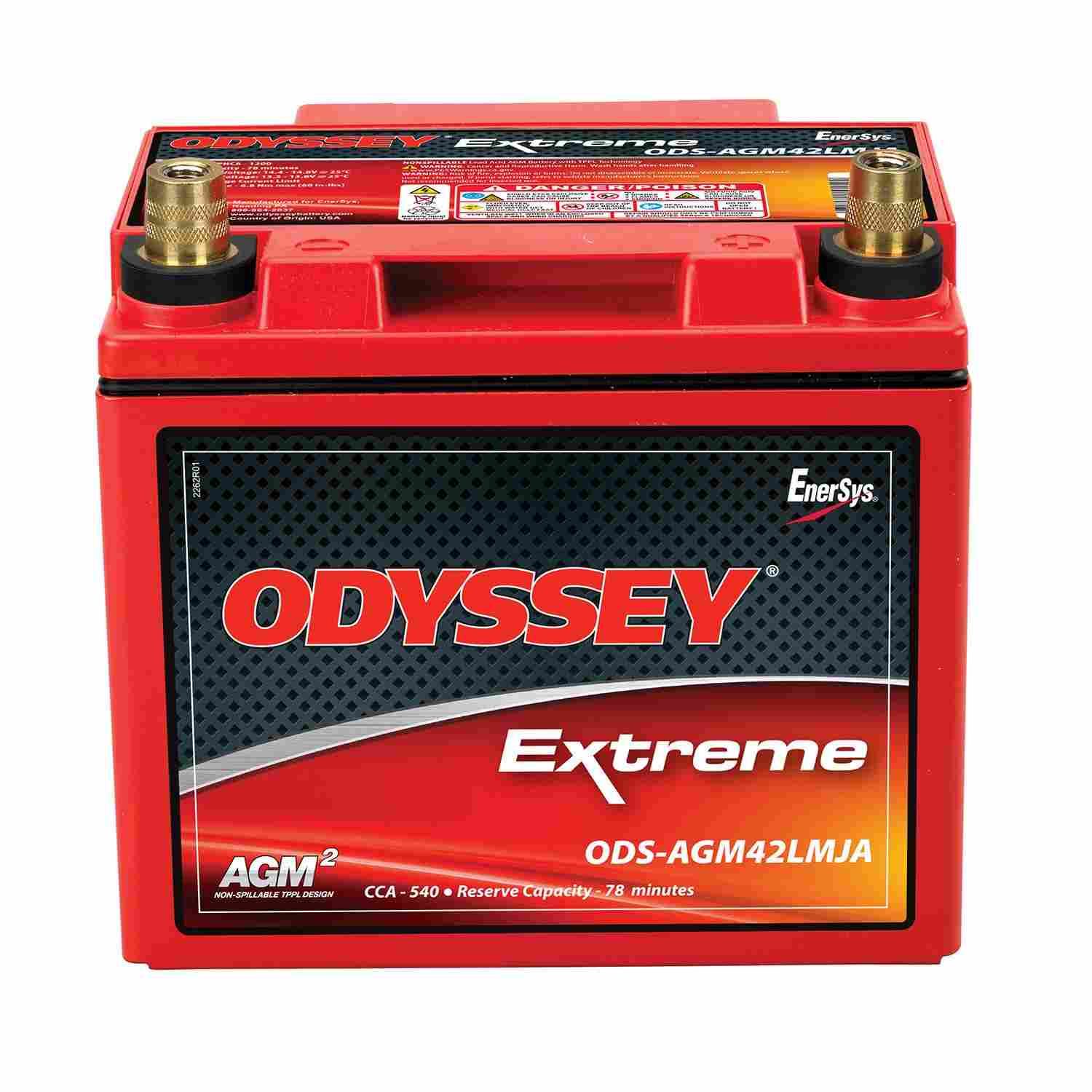 Odyssey Battery 540CCA/725CA SAE SAE Standard Terminal ODS-AGM42LMJA