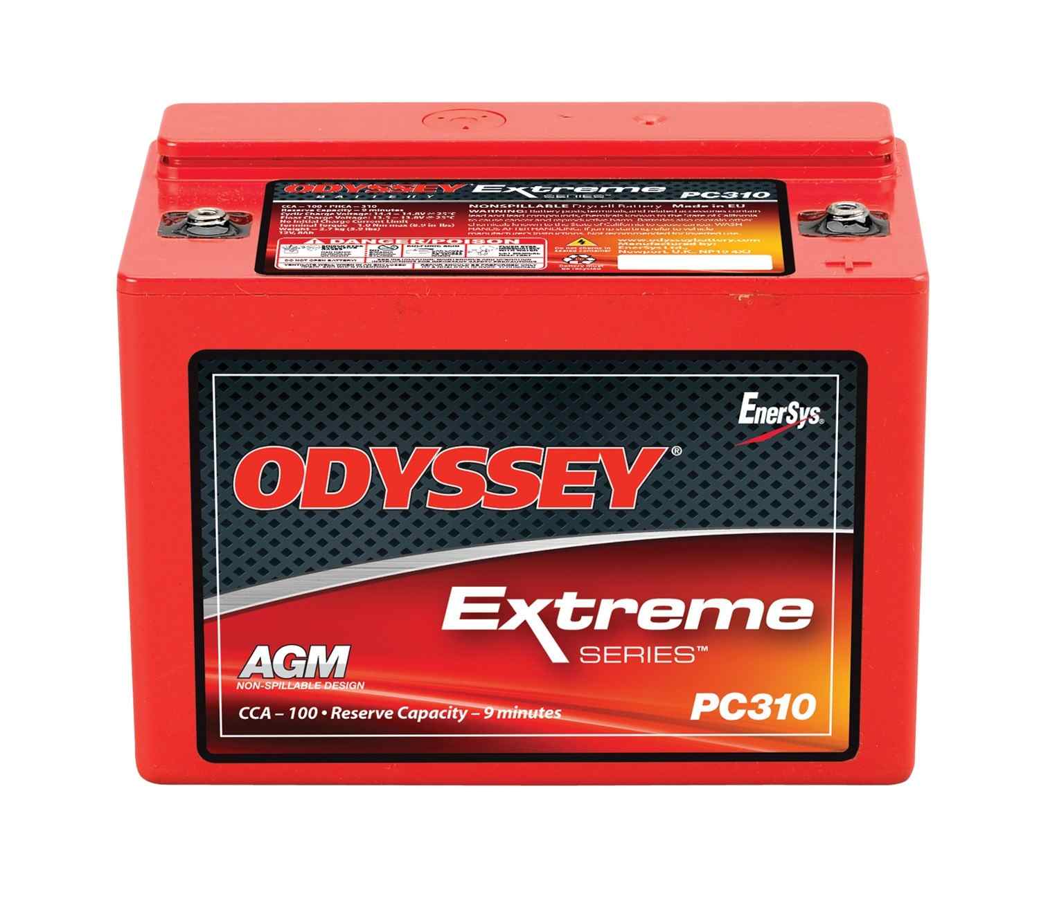 Odyssey Battery Powersport Extreme AGM Battery (PC310) ODS-AGM8E