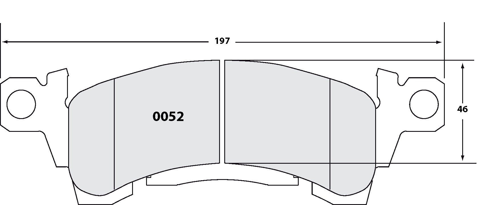 Performance Friction Disc Brake Pad Set 0052.20