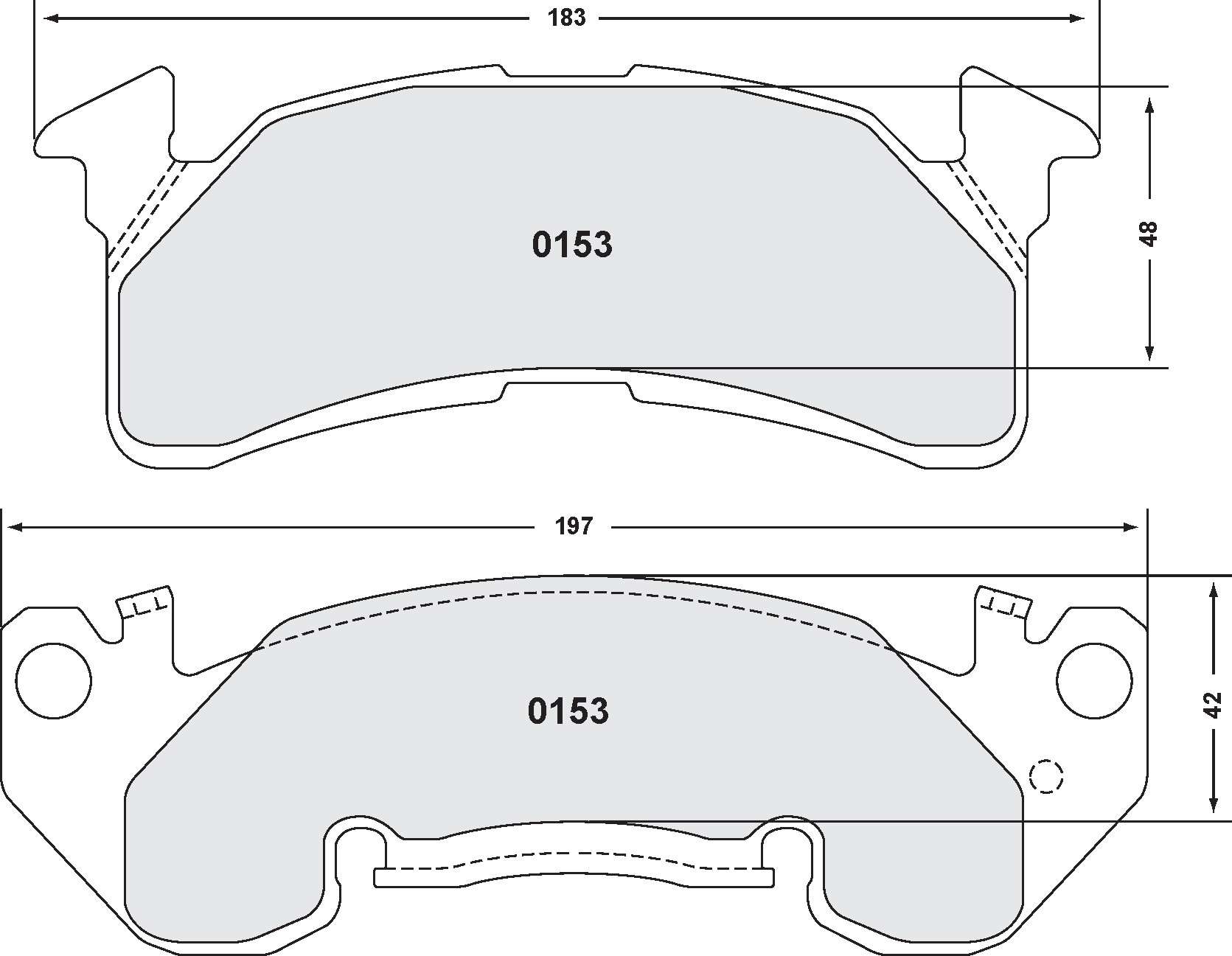 Performance Friction Disc Brake Pad Set 0153.20