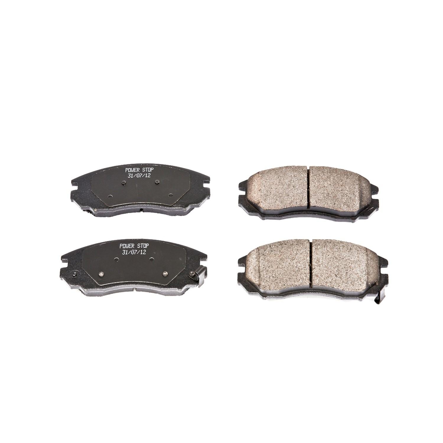 Power Stop 04-08 Hyundai Tiburon Front Z16 Evolution Ceramic Brake Pads 16-1104