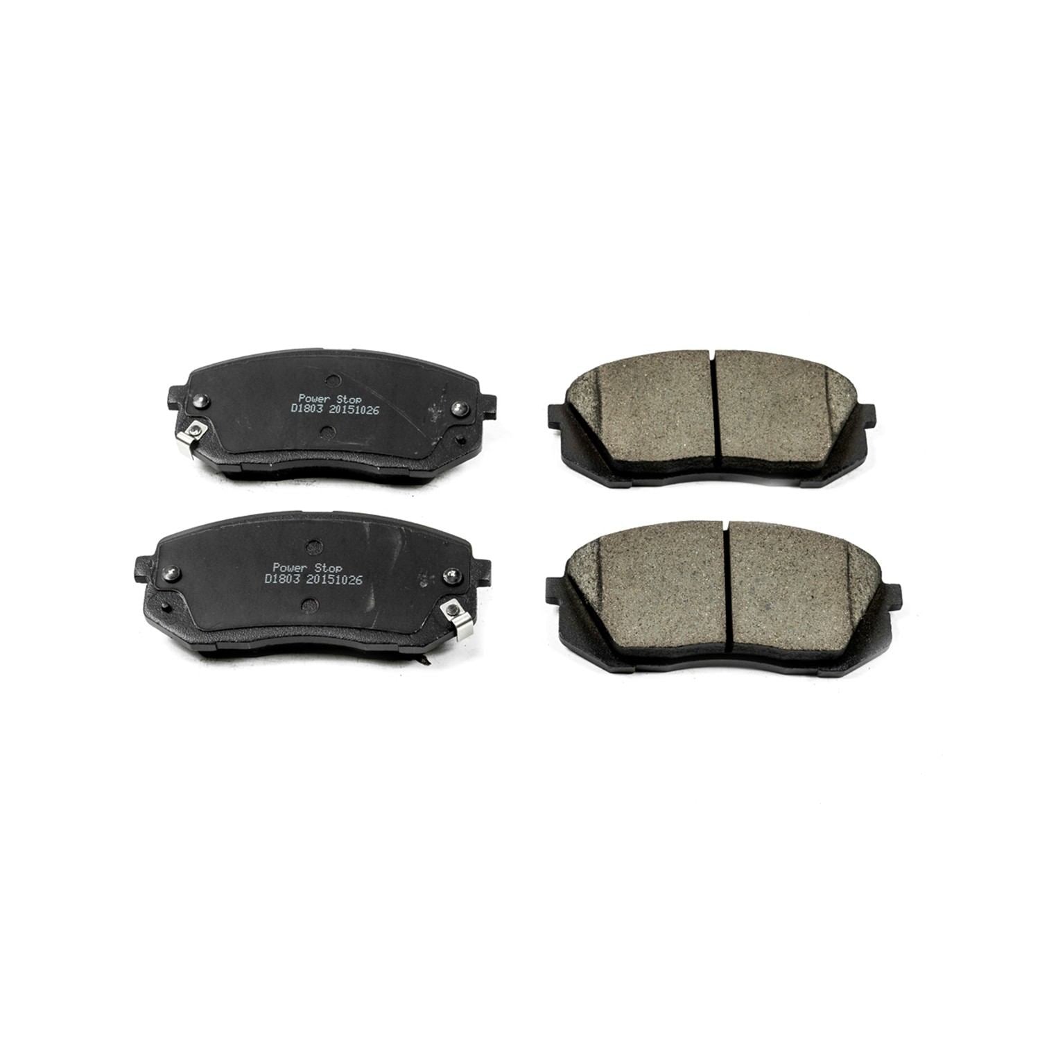 Power Stop 15-16 Hyundai Sonata Front Z16 Evolution Ceramic Brake Pads 16-1803