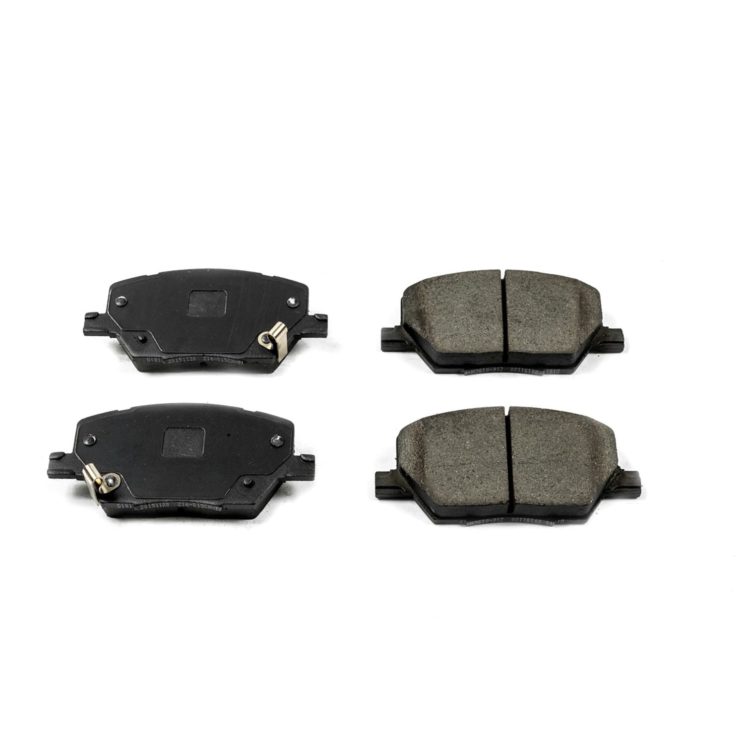 Power Stop 16-18 Fiat 500X Front Z16 Evolution Ceramic Brake Pads 16-1811