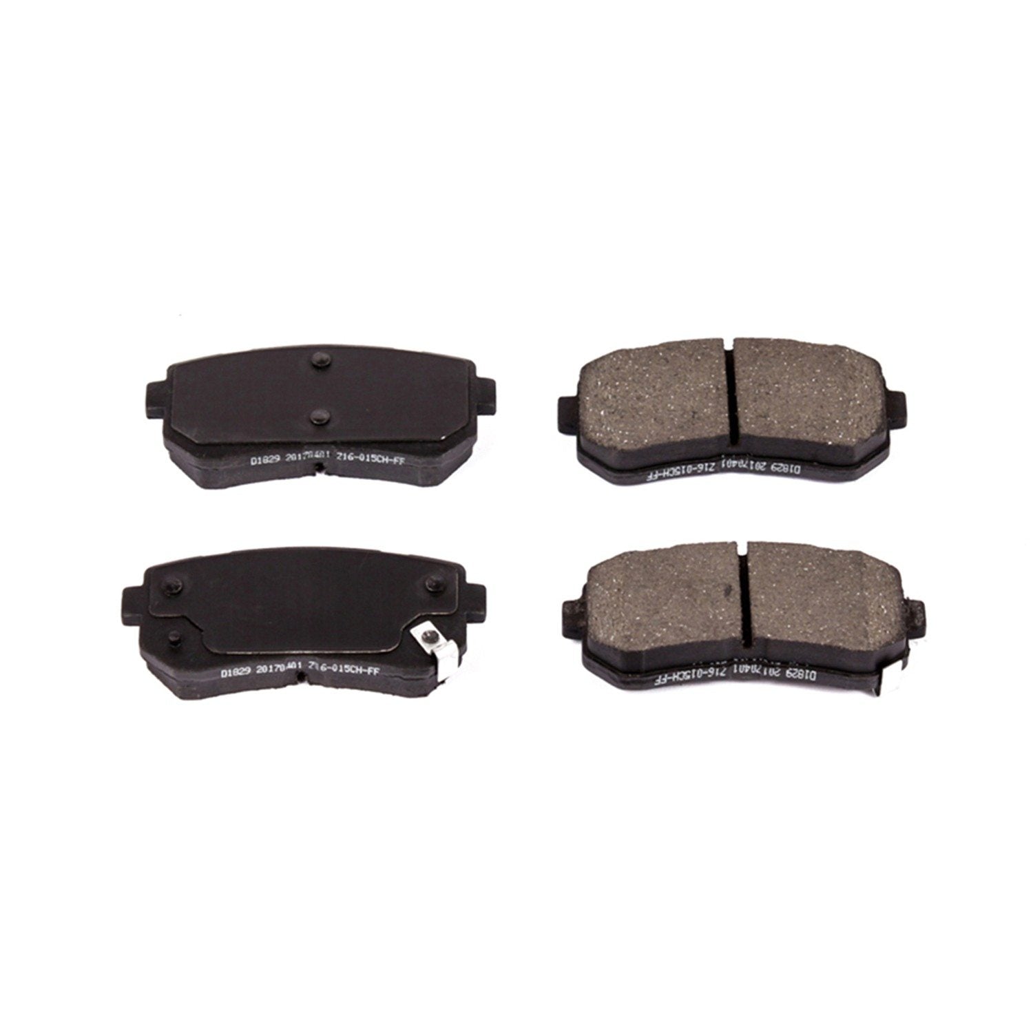 Power Stop 17-19 Hyundai Sonata Rear Z16 Evolution Ceramic Brake Pads 16-1829