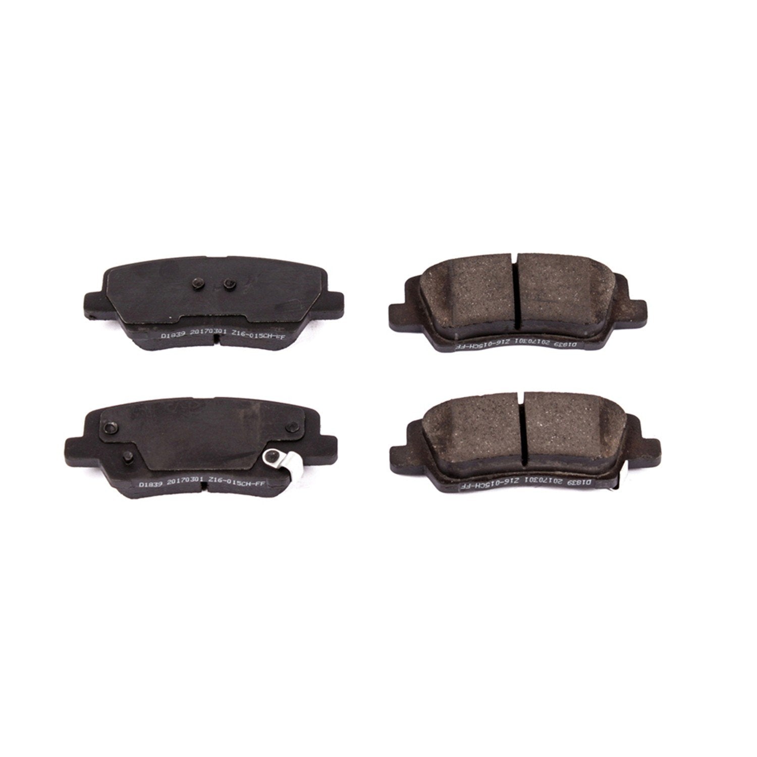 Power Stop 2016 Cadillac ATS Rear Z16 Evolution Ceramic Brake Pads 16-1839