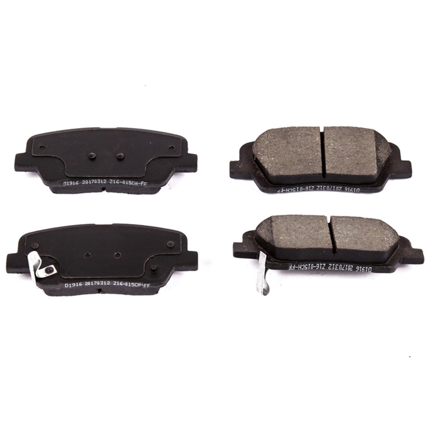 Power Stop 10-18 Hyundai Santa Fe Rear Z16 Evolution Ceramic Brake Pads 16-1916