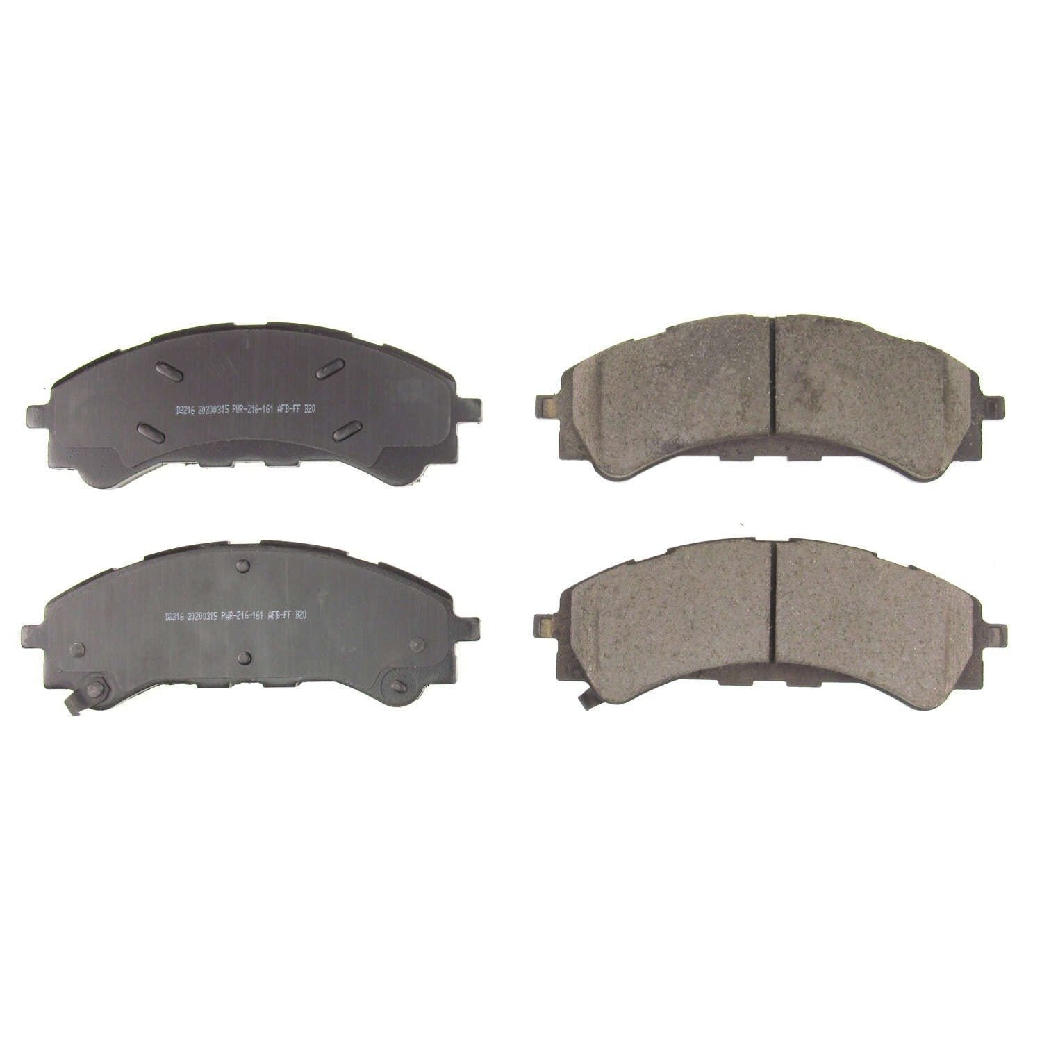Power Stop 2019 Ford Ranger Front Z16 Evolution Ceramic Brake Pads 16-2216