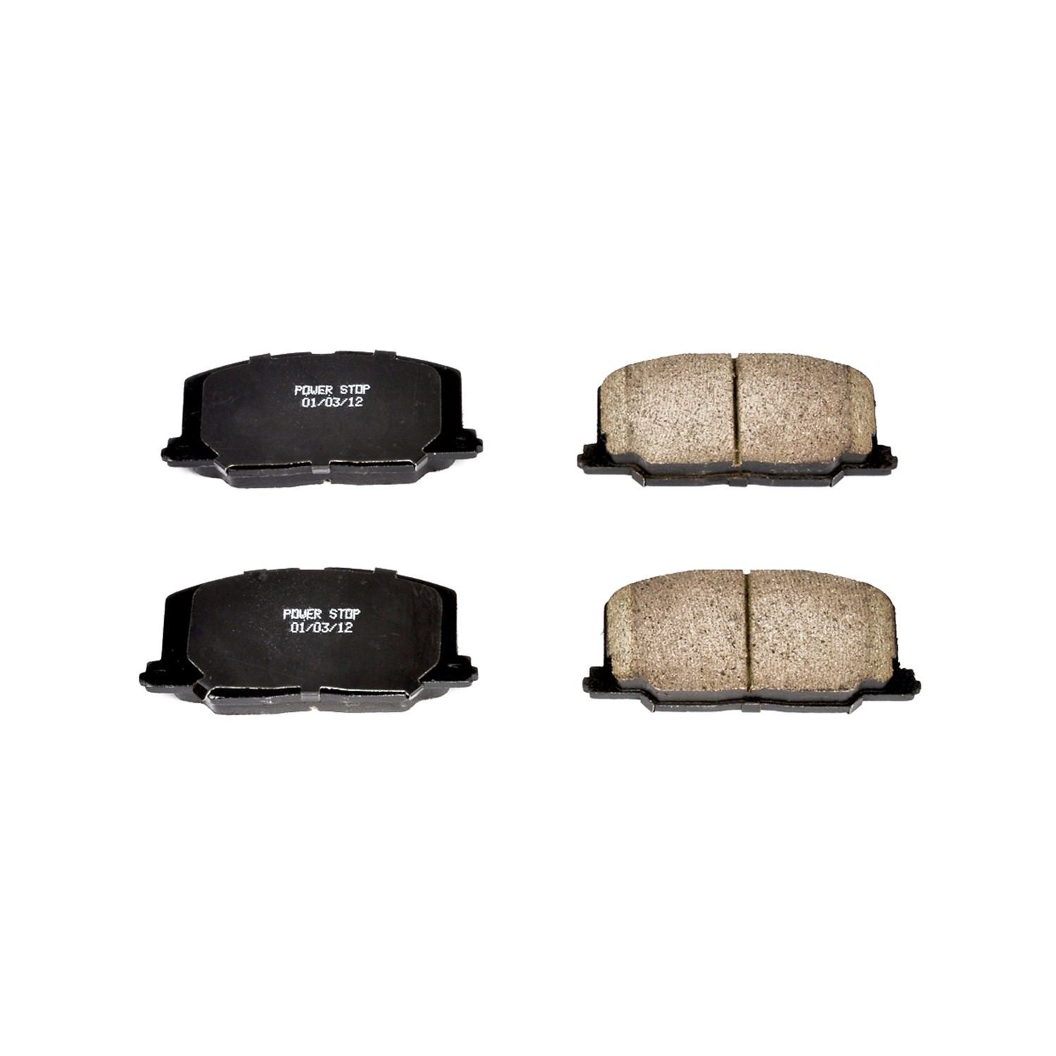 Power Stop 90-91 Lexus ES250 Front Z16 Evolution Ceramic Brake Pads 16-356