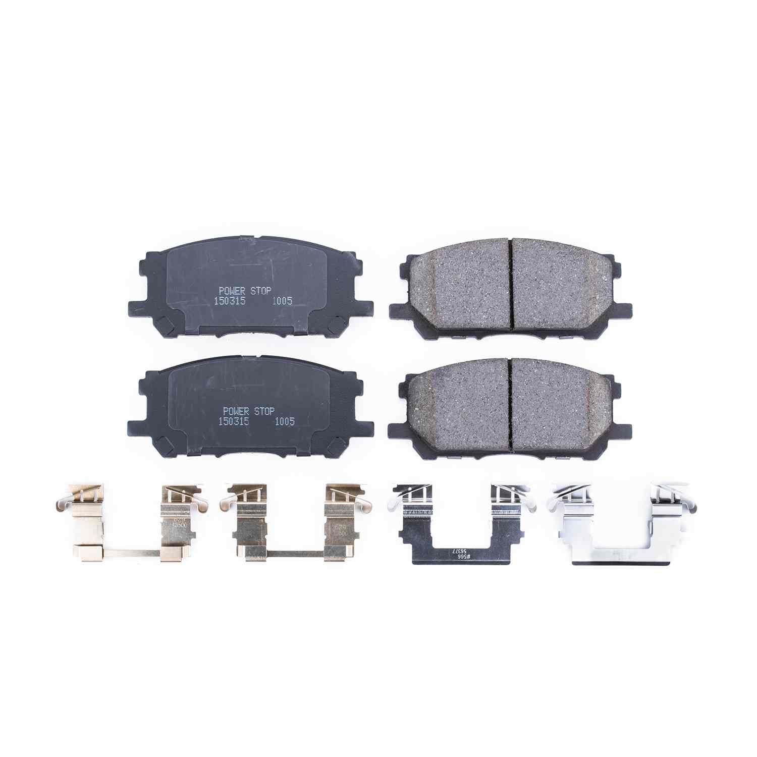 Power Stop 04-06 Lexus RX330 Front Z17 Evolution Ceramic Brake Pads w/Hardware 17-1005