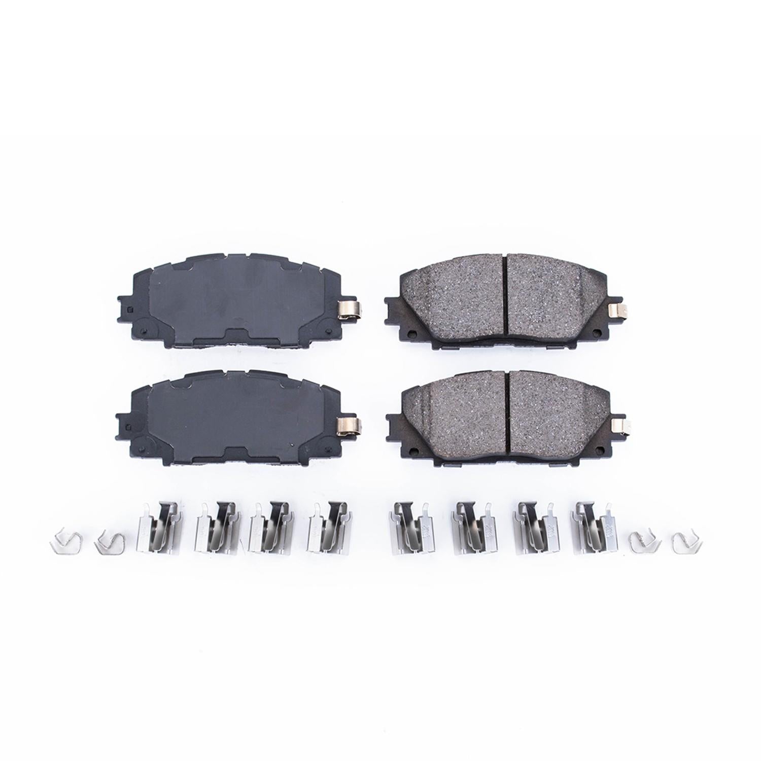 Power Stop 2013 Scion iQ Front Z17 Evolution Ceramic Brake Pads w/Hardware 17-1184