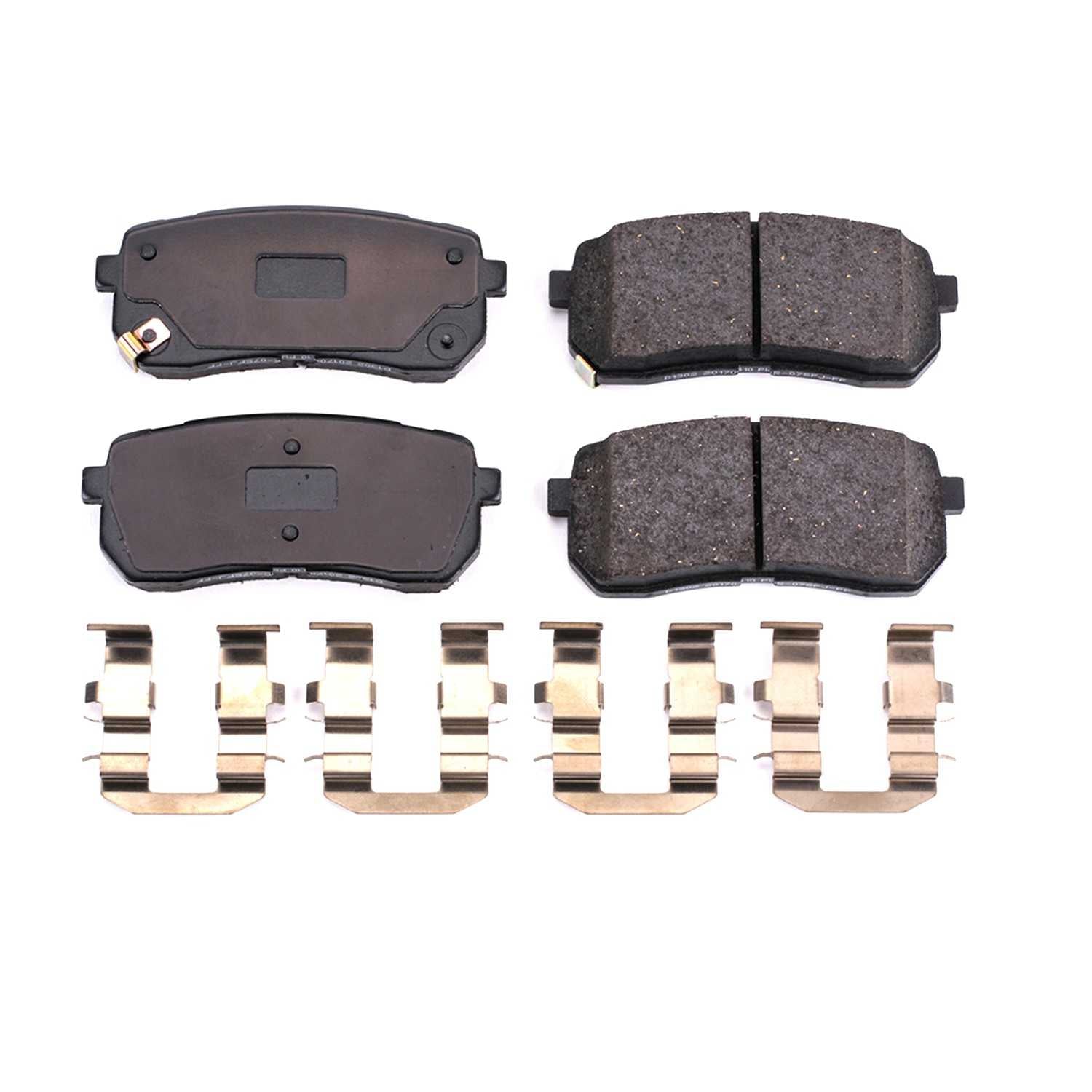 Power Stop 07-12 Hyundai Veracruz Rear Z17 Evolution Ceramic Brake Pads w/Hardware 17-1302
