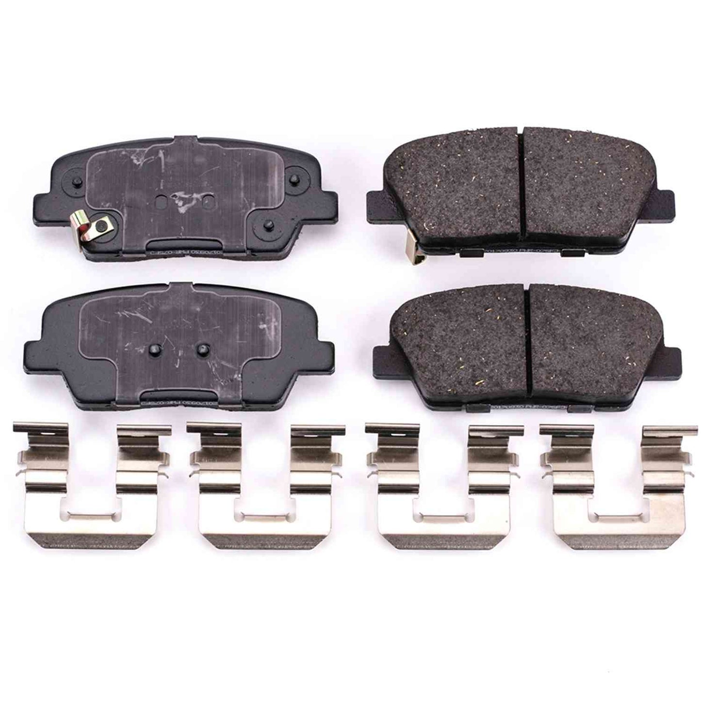Power Stop 2010 Hyundai Genesis Rear Z17 Evolution Ceramic Brake Pads w/Hardware 17-1387