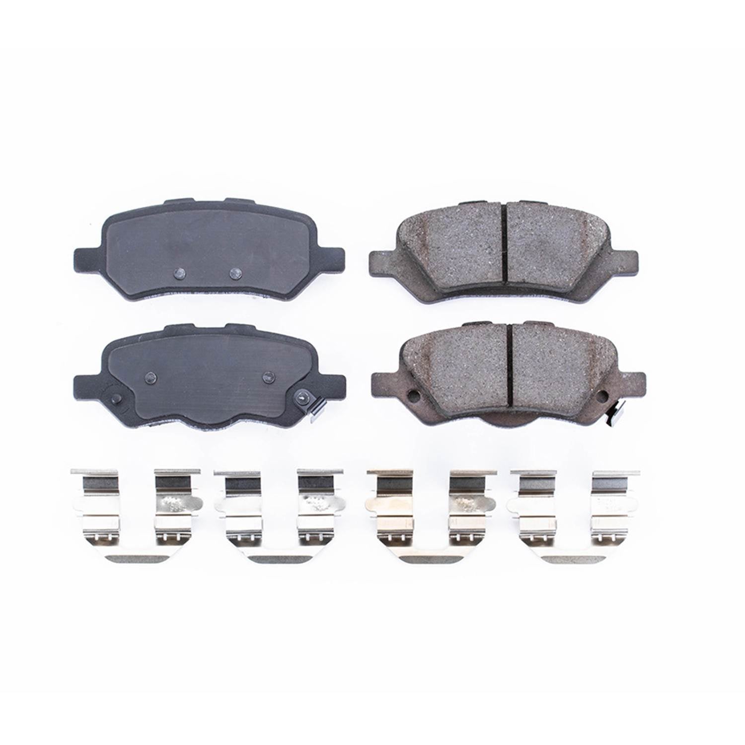 Power Stop 09-16 Toyota Venza Rear Z17 Evolution Ceramic Brake Pads w/Hardware 17-1402