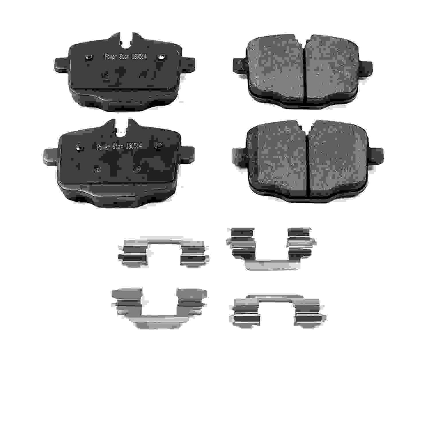 Power Stop 2017 BMW 530i Rear Z17 Evolution Ceramic Brake Pads w/Hardware 17-1469