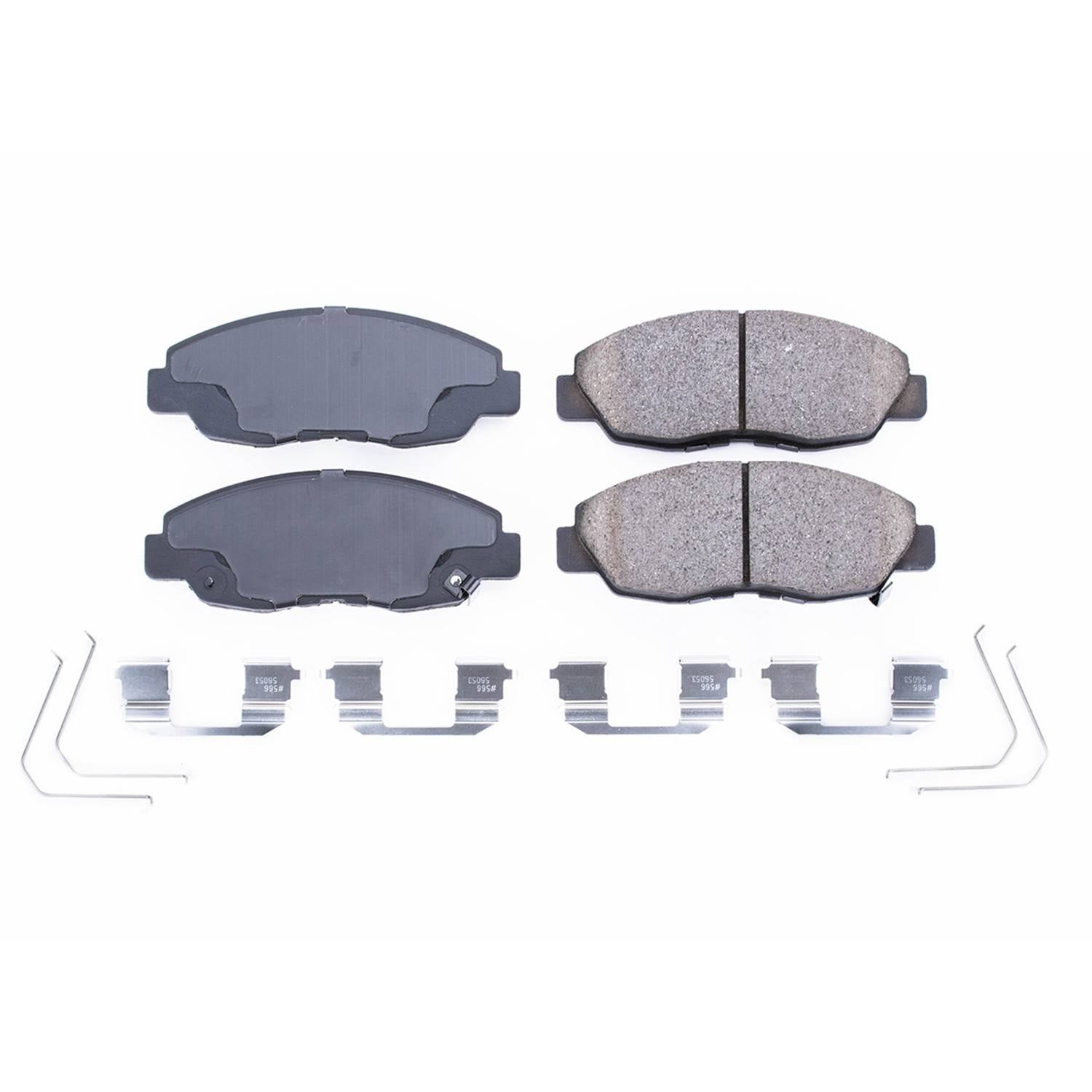 Power Stop 12-15 Honda Civic Front Z17 Evolution Ceramic Brake Pads w/Hardware 17-1578