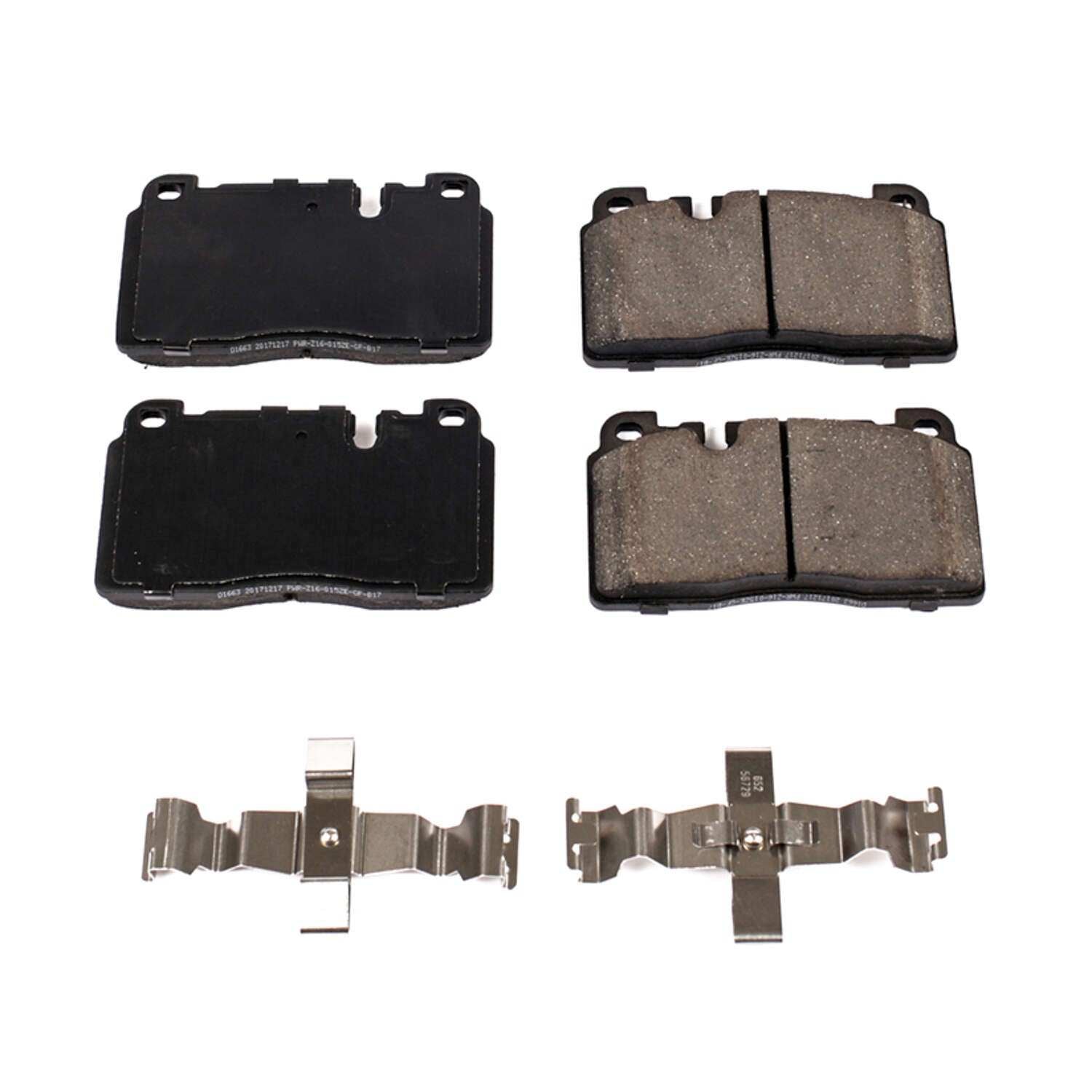 Power Stop 17-18 Audi A6 Front Z17 Evolution Ceramic Brake Pads w/Hardware 17-1663