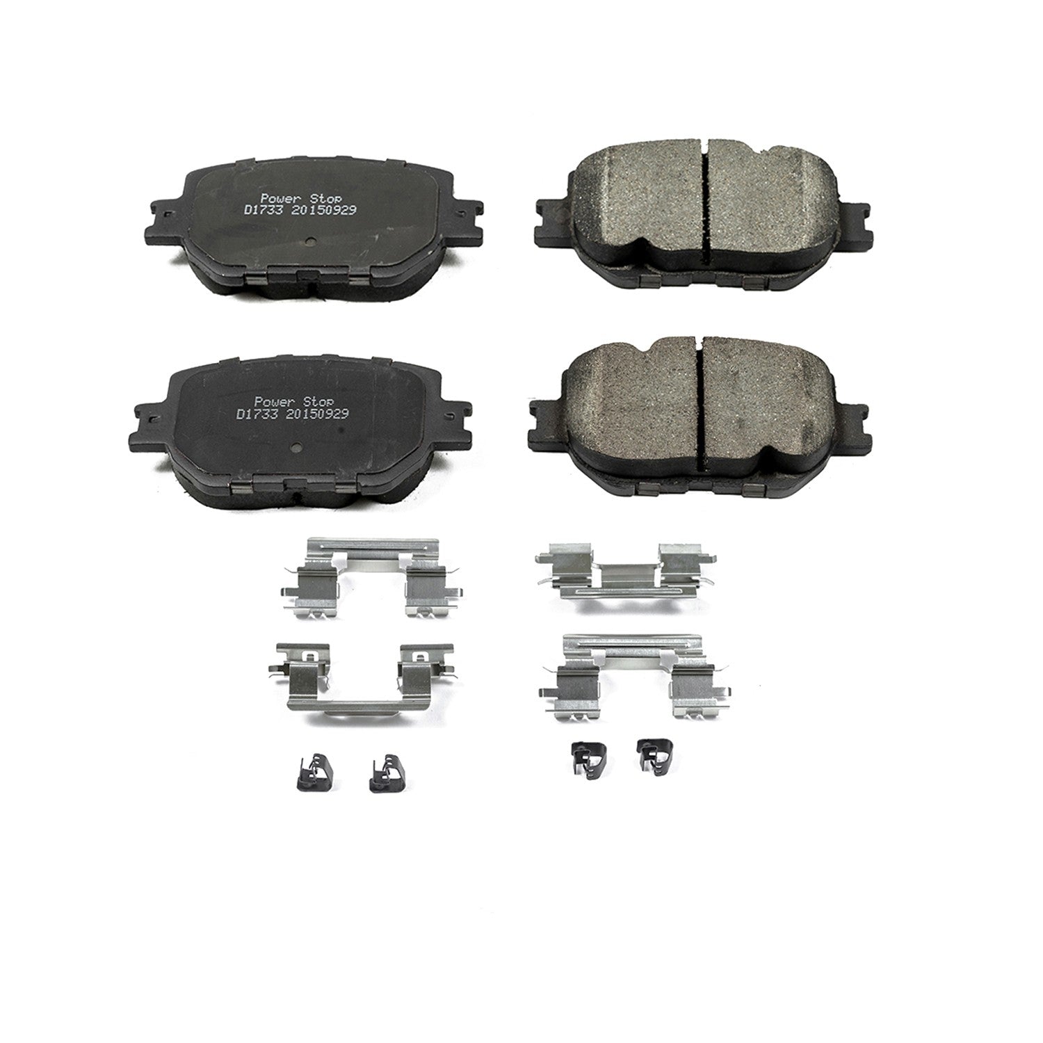 Power Stop 14-15 Lexus IS250 Front Z17 Evolution Ceramic Brake Pads w/Hardware 17-1733