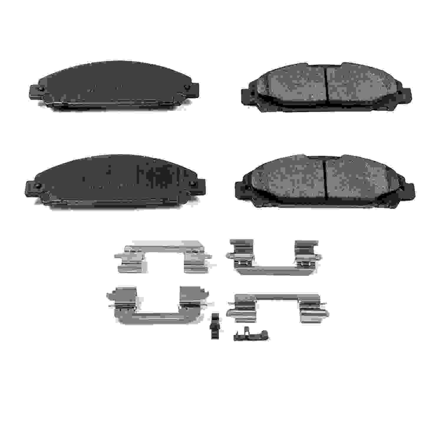 Power Stop 15-19 Ford Mustang Front Z17 Evolution Ceramic Brake Pads w/Hardware 17-1791
