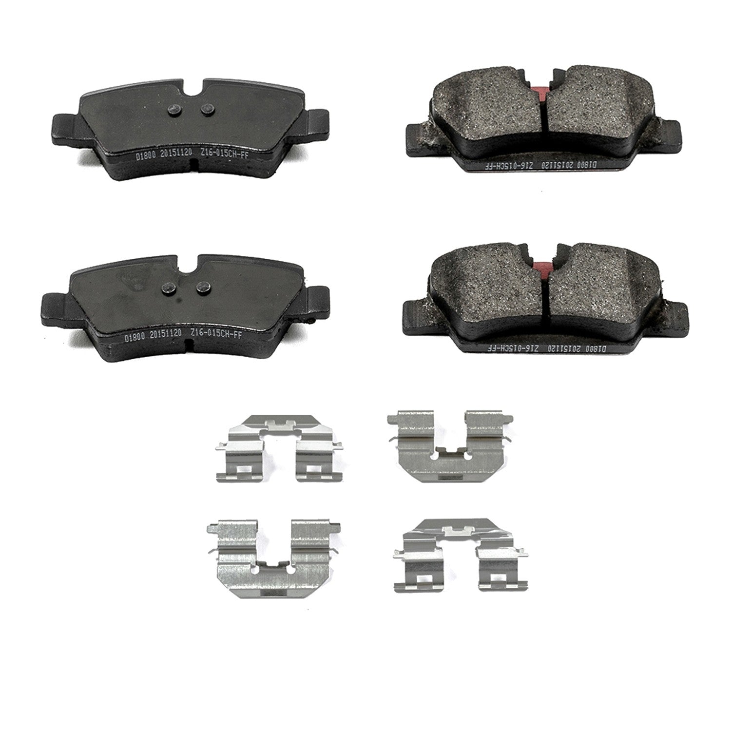 Power Stop 15-19 Mini Cooper Rear Z17 Evolution Ceramic Brake Pads w/Hardware 17-1800
