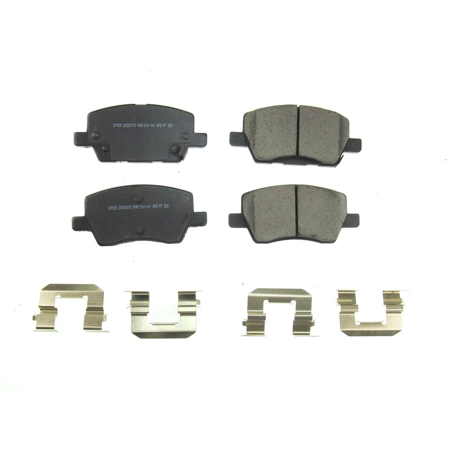 Power Stop 2019 Chevrolet Sonic Front Z17 Evolution Ceramic Brake Pads w/Hardware 17-1929