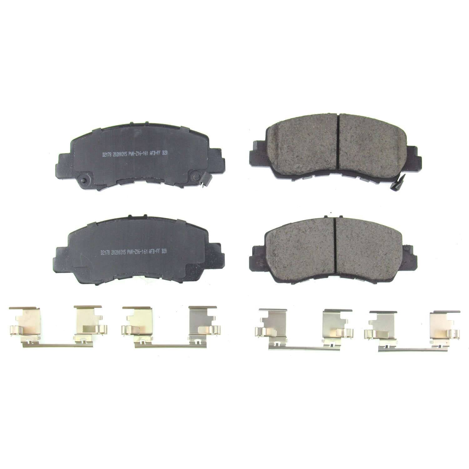 Power Stop 2019 Mitsubishi Eclipse Cross Front Z17 Evolution Ceramic Brake Pads w/Hardware 17-2178