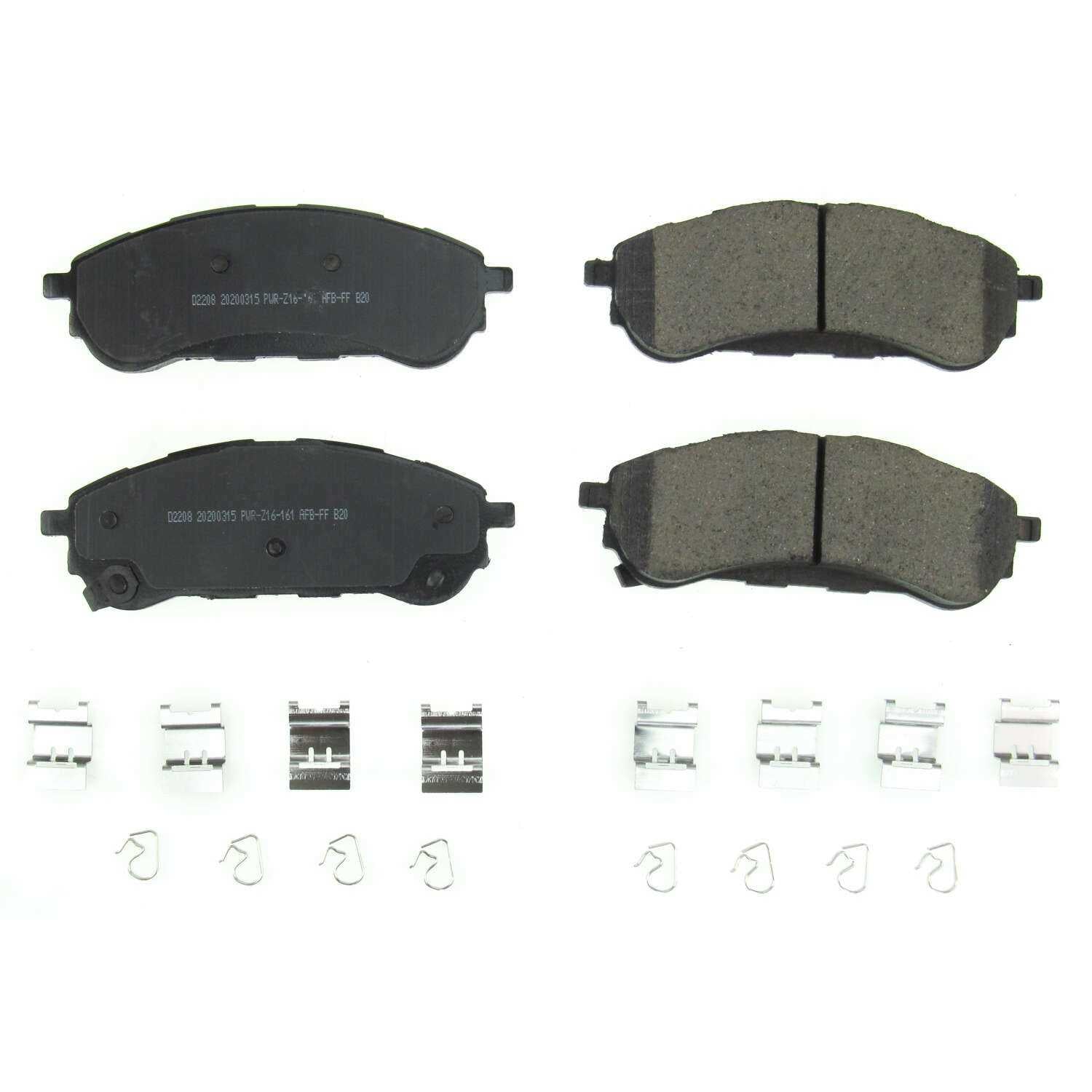 Power Stop 2019 Ford Ranger Rear Z17 Evolution Ceramic Brake Pads w/Hardware 17-2208