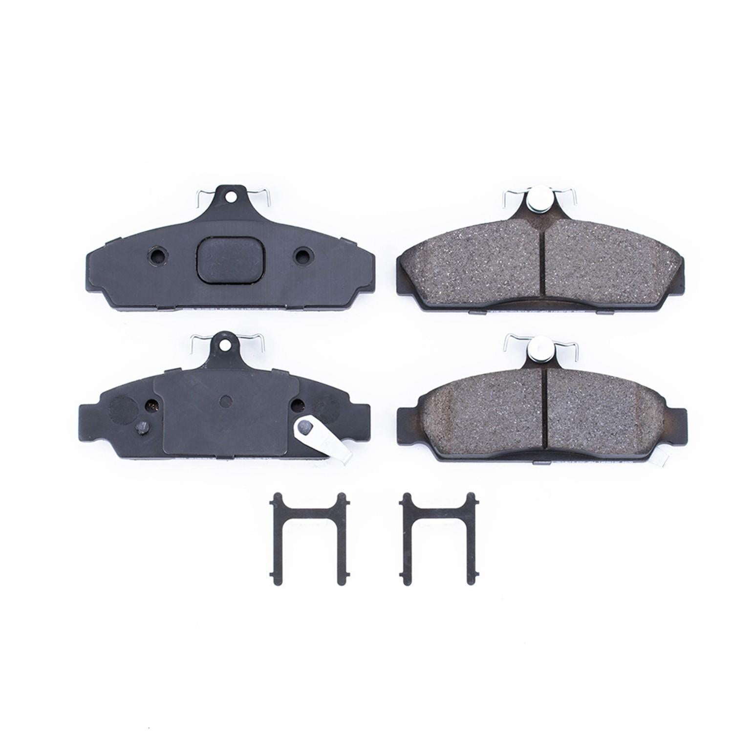 Power Stop 84-87 Chevrolet Corvette Front Z17 Evolution Ceramic Brake Pads w/Hardware 17-294