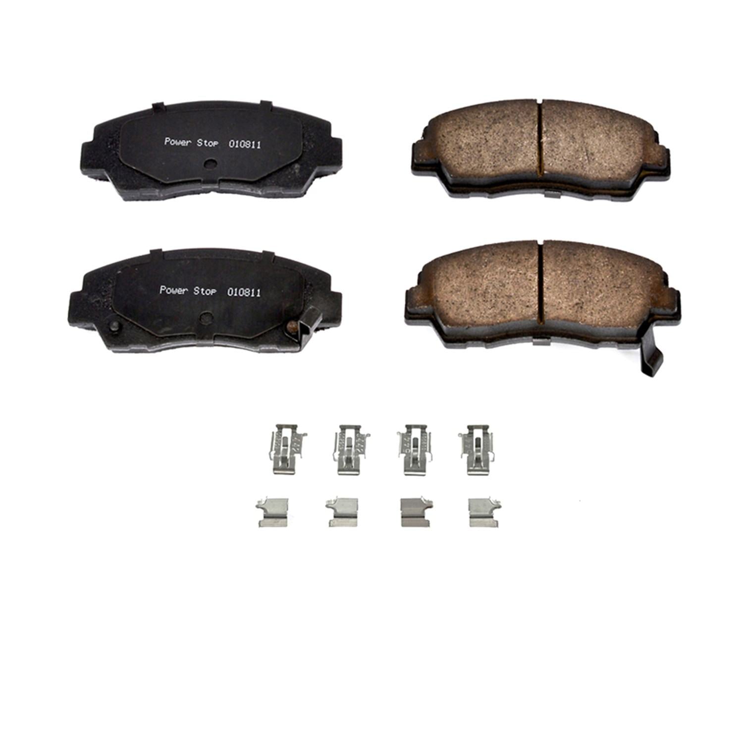 Power Stop 87-93 Mazda B2200 Front Z17 Evolution Ceramic Brake Pads w/Hardware 17-320