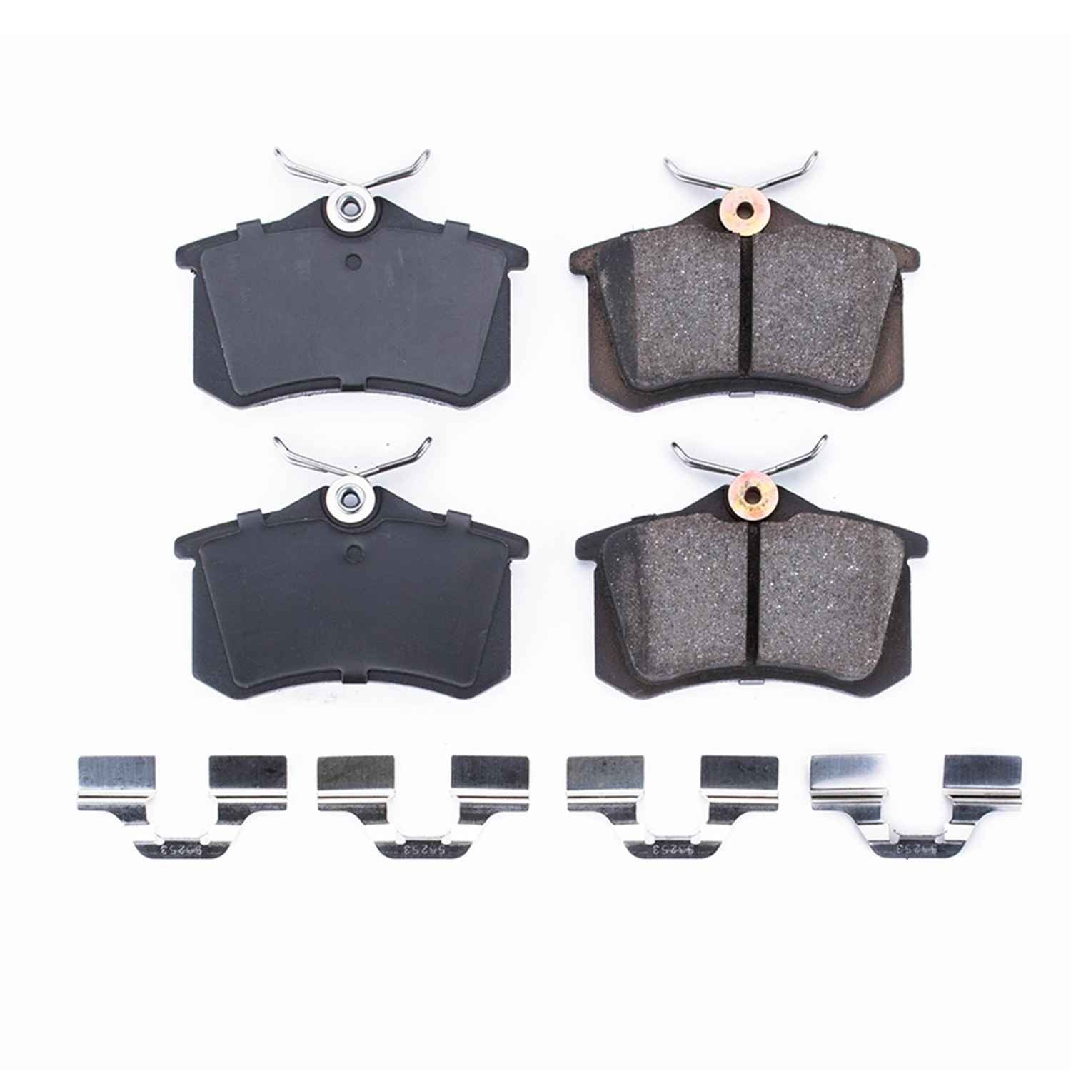 Power Stop 03-04 Audi A4 Rear Z17 Evolution Ceramic Brake Pads w/Hardware 17-340A