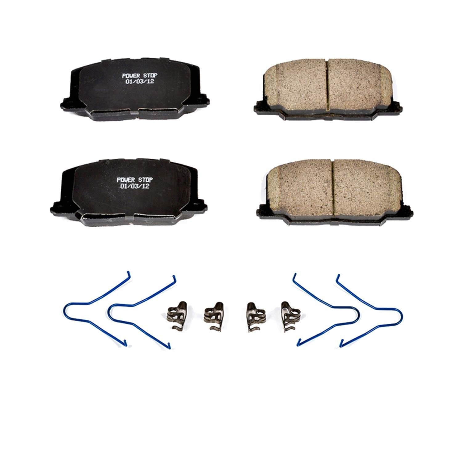 Power Stop 90-91 Lexus ES250 Front Z17 Evolution Ceramic Brake Pads w/Hardware 17-356