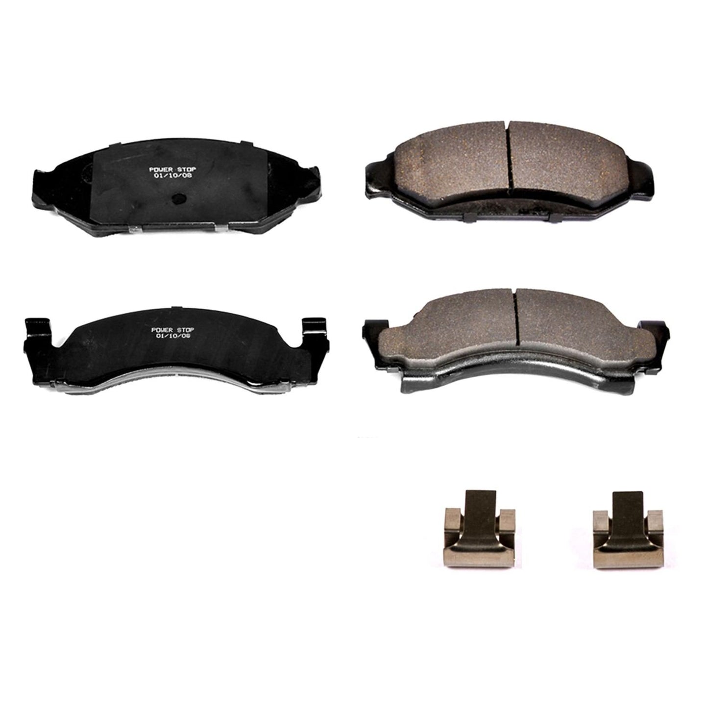 Power Stop 87-93 Ford Bronco Front Z17 Evolution Ceramic Brake Pads w/Hardware 17-375