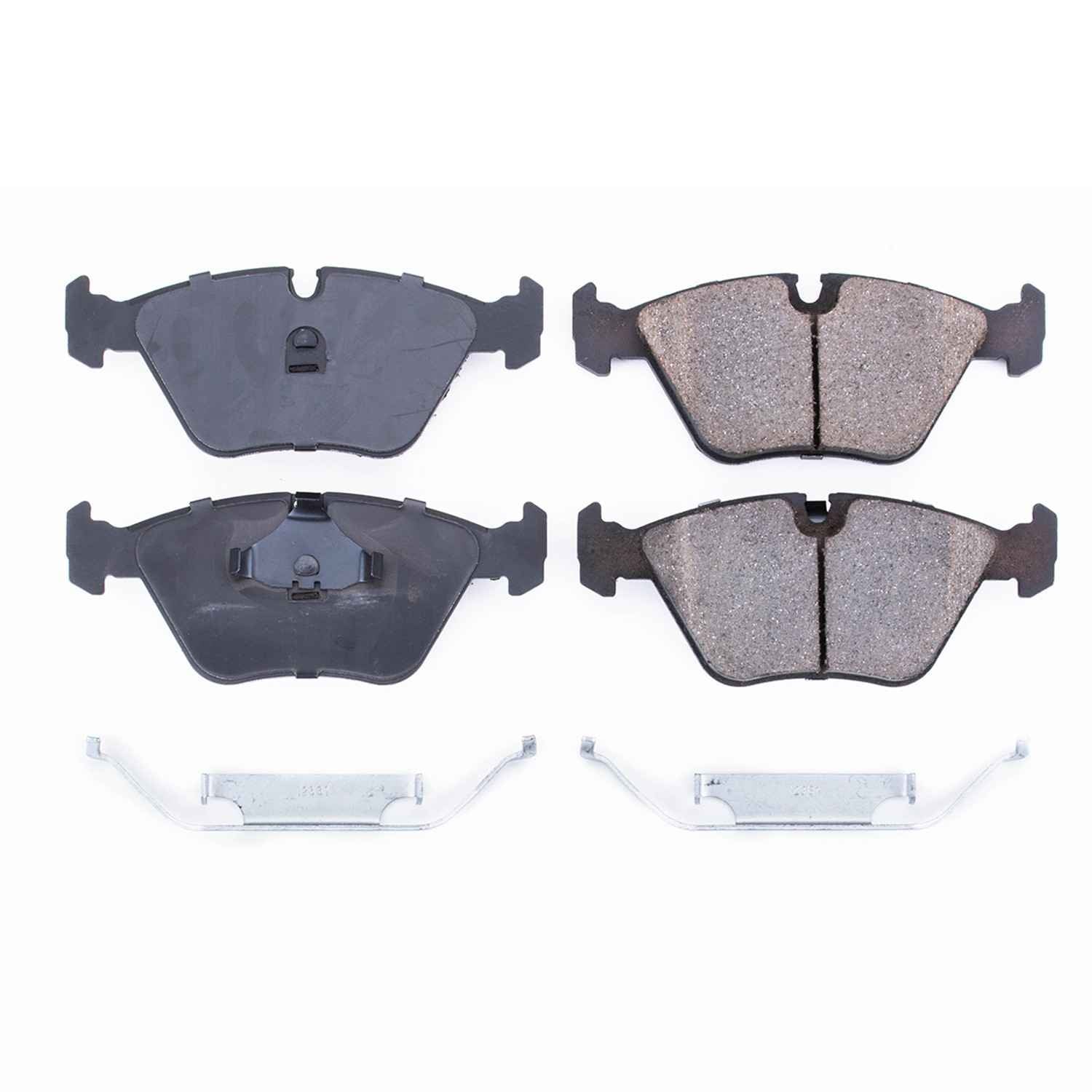 Power Stop 89-91 Audi 200 Front Z17 Evolution Ceramic Brake Pads w/Hardware 17-394