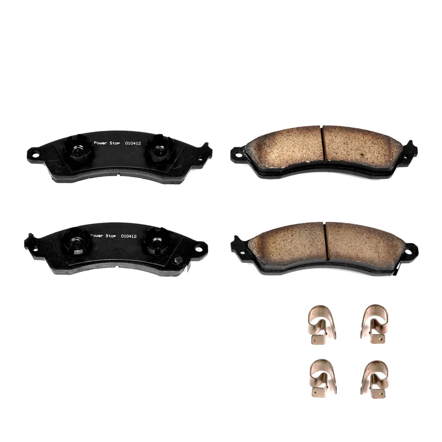 Power Stop 87-92 Chevrolet Camaro Front Z17 Evolution Ceramic Brake Pads w/Hardware 17-412
