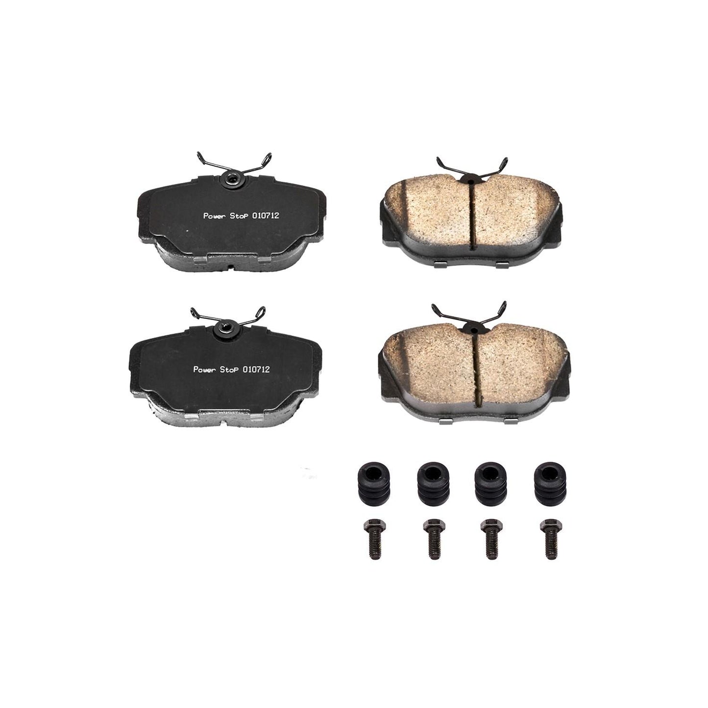 Power Stop 1991 BMW 318i Front or Rear Z17 Evolution Ceramic Brake Pads w/Hardware 17-493