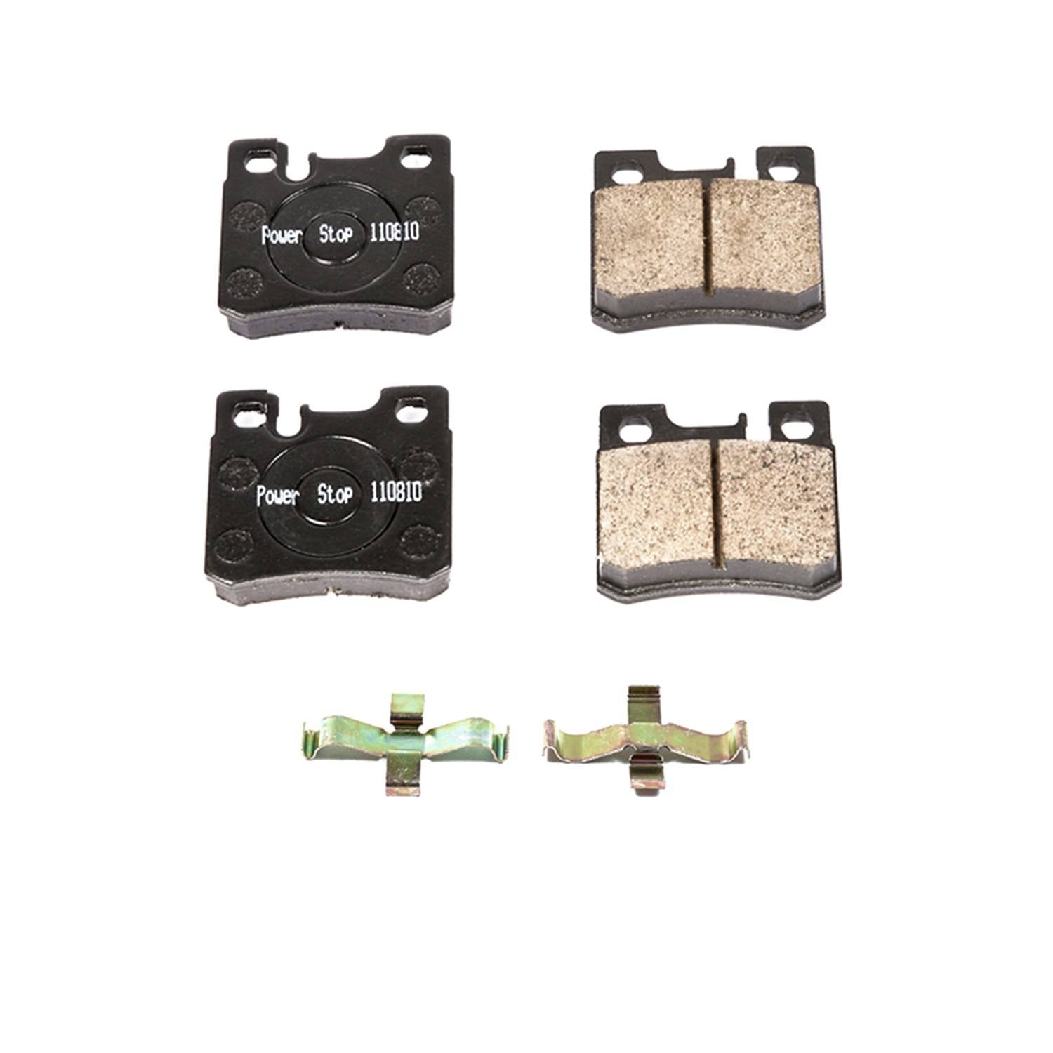 Power Stop 99-00 Mercedes-Benz C230 Rear Z17 Evolution Ceramic Brake Pads w/Hardware 17-495