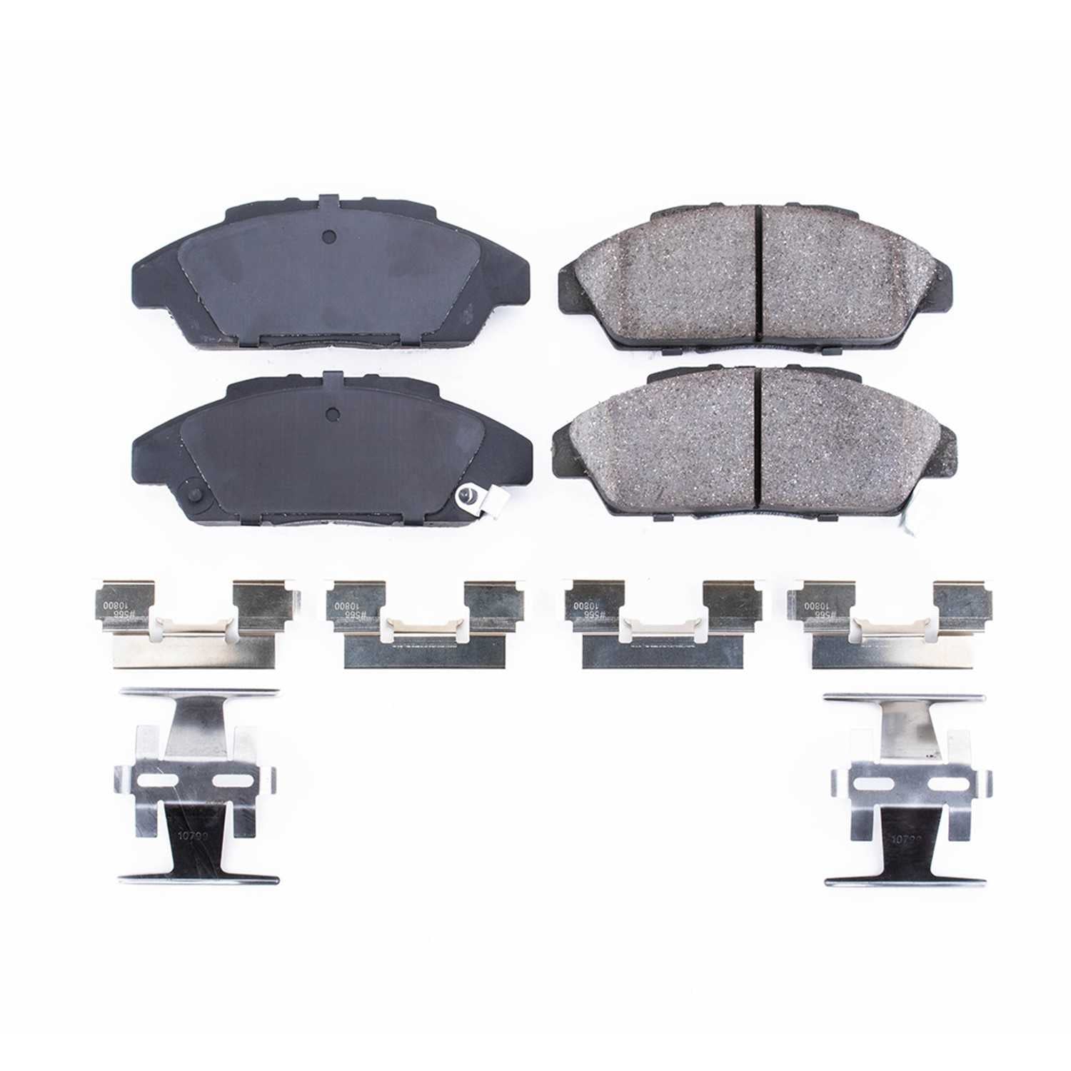 Power Stop 90-93 Honda Accord Front Z17 Evolution Ceramic Brake Pads w/Hardware 17-496