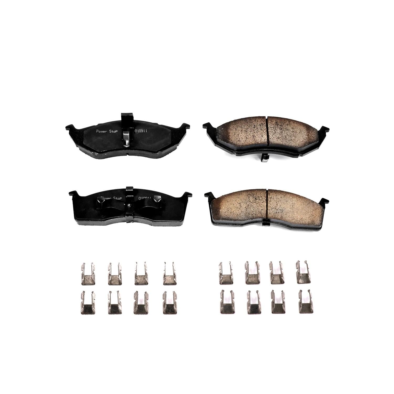 Power Stop 93-97 Chrysler Concorde Front Z17 Evolution Ceramic Brake Pads w/Hardware 17-591