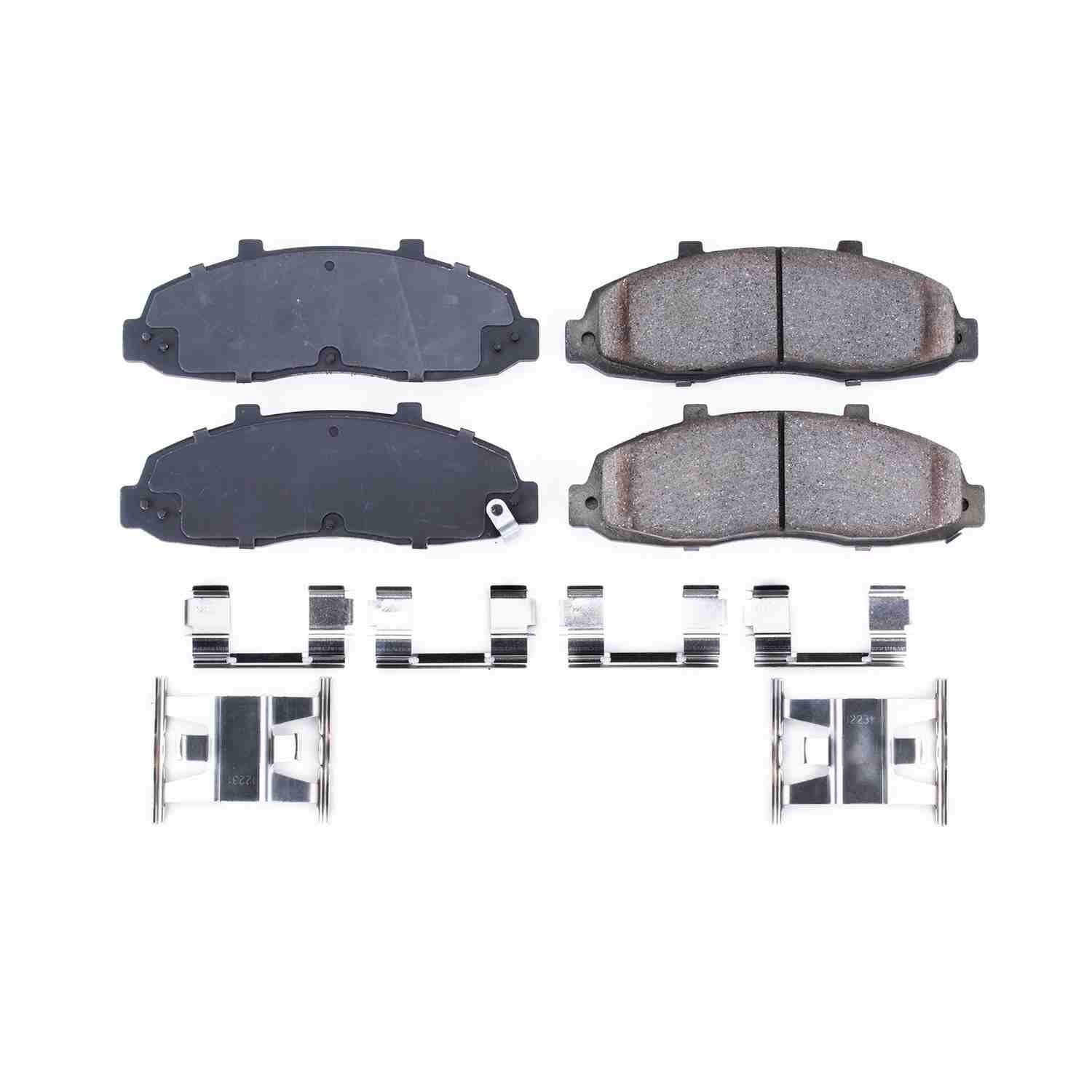 Power Stop 97-03 Ford F-150 Front Z17 Evolution Ceramic Brake Pads w/Hardware 17-679