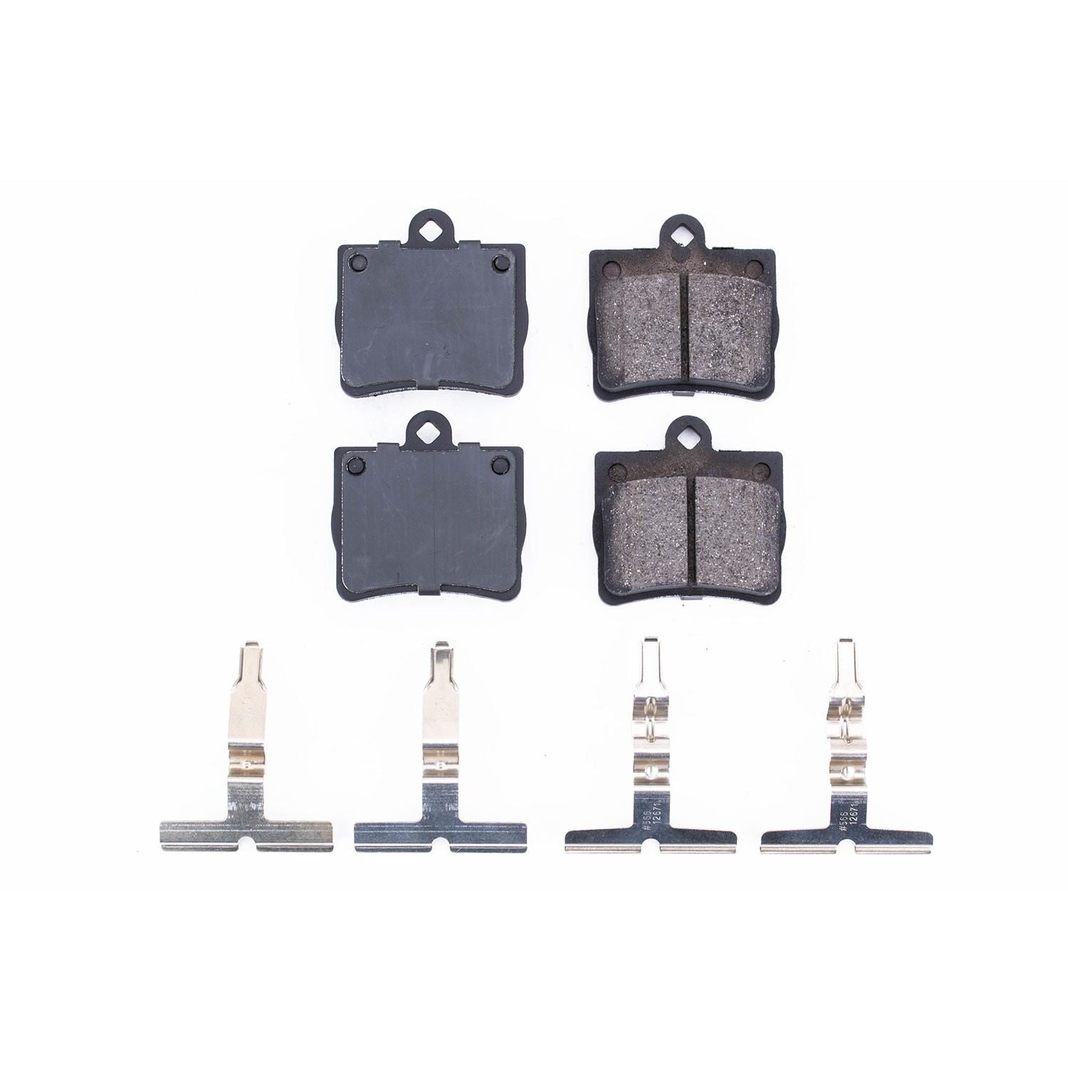 Power Stop 97-98 Mercedes-Benz C230 Rear Z17 Evolution Ceramic Brake Pads w/Hardware 17-739