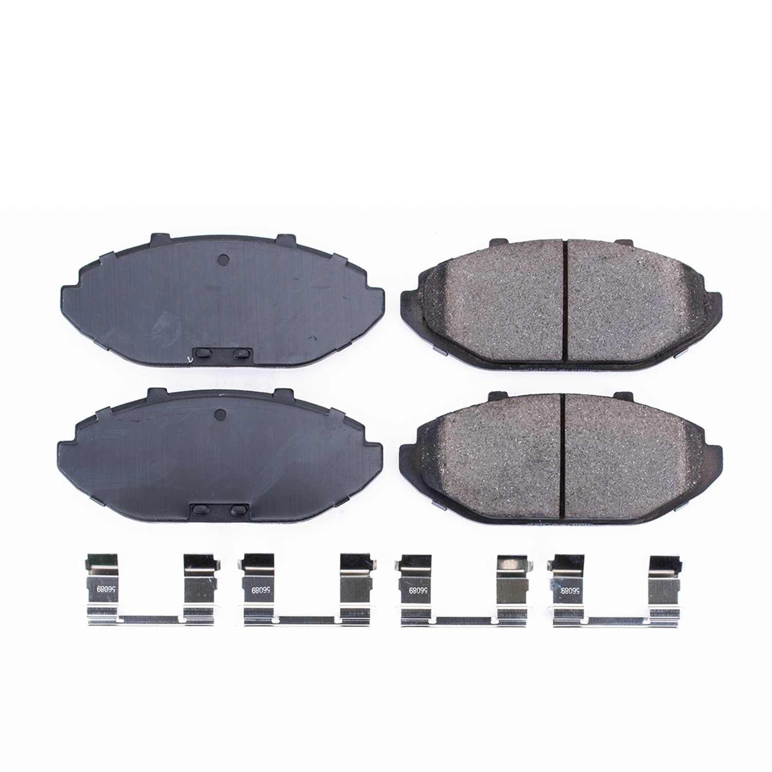 Power Stop 98-02 Ford Crown Victoria Front Z17 Evolution Ceramic Brake Pads w/Hardware 17-748
