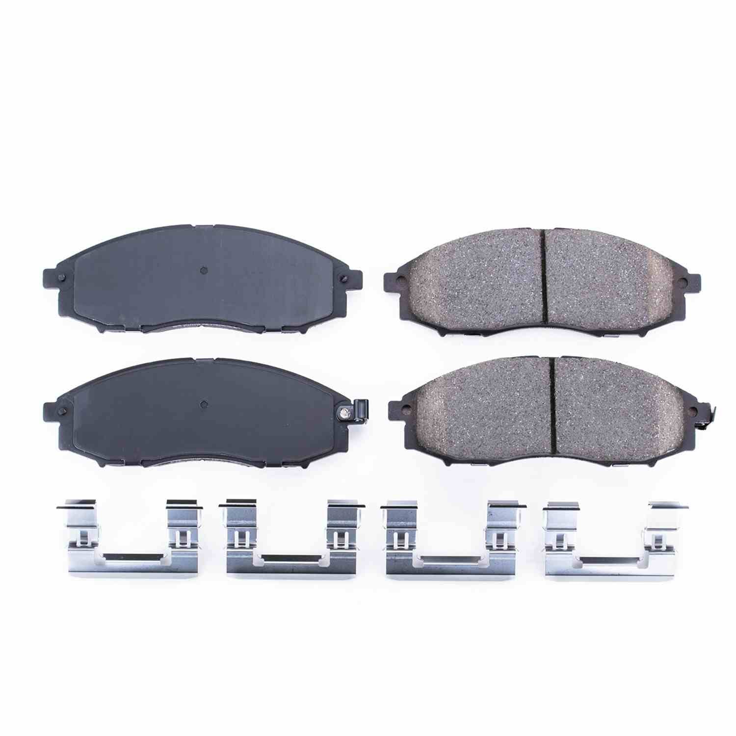 Power Stop 03-04 Nissan Frontier Front Z17 Evolution Ceramic Brake Pads w/Hardware 17-830