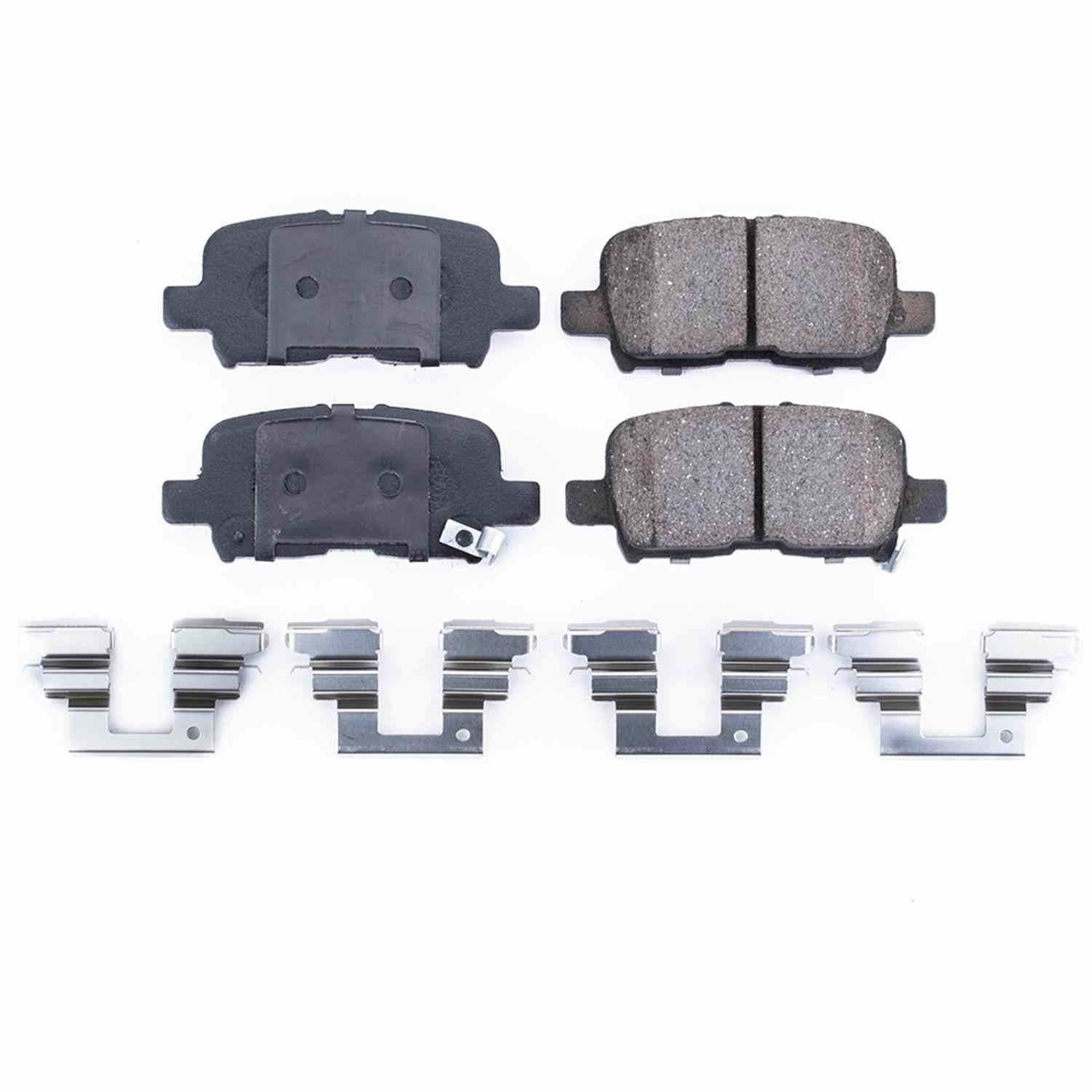 Power Stop 01-06 Acura MDX Rear Z17 Evolution Ceramic Brake Pads w/Hardware 17-865